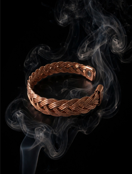 Full Braided Copper Magnetic Cuff.