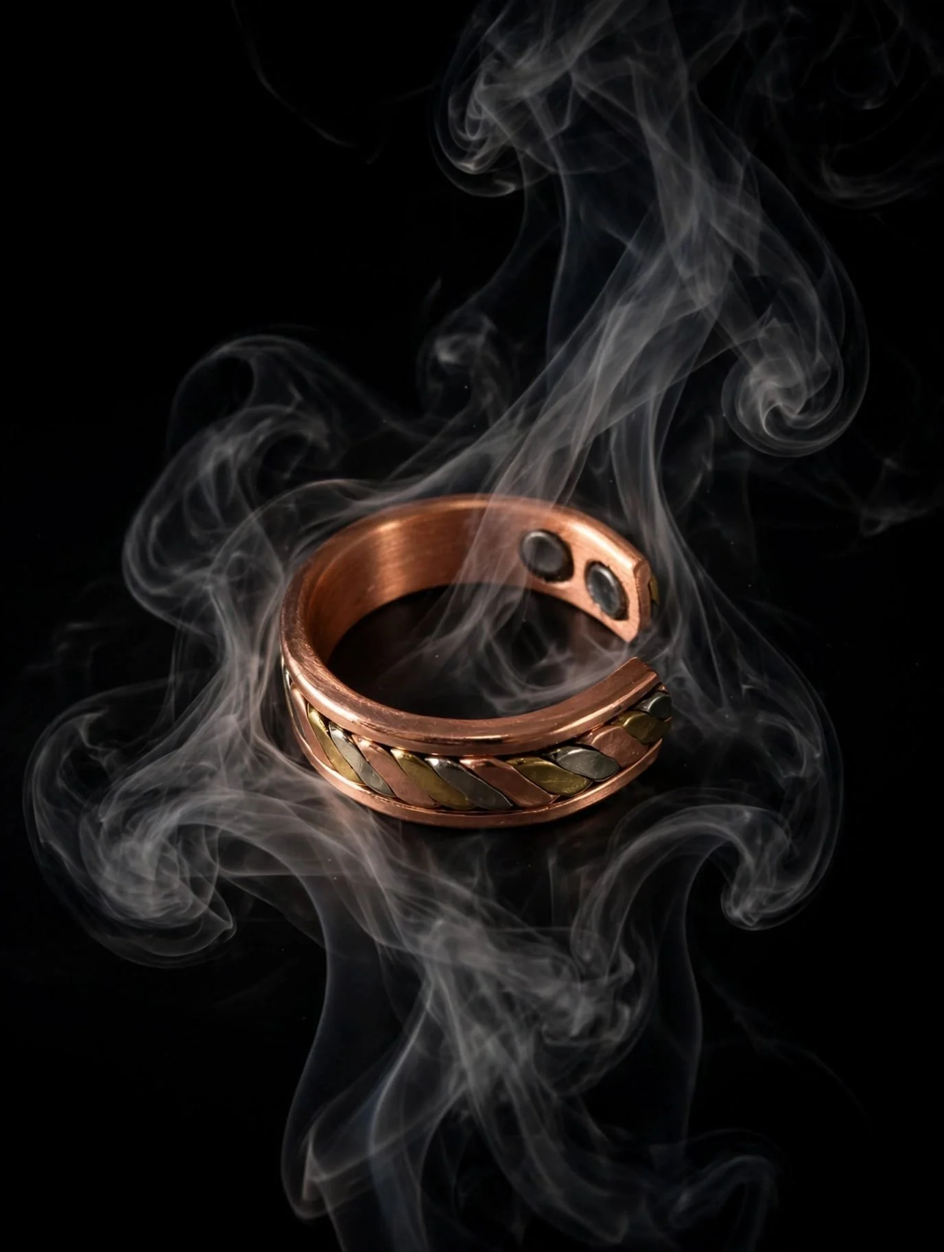 Elegant Copper Twist Ring