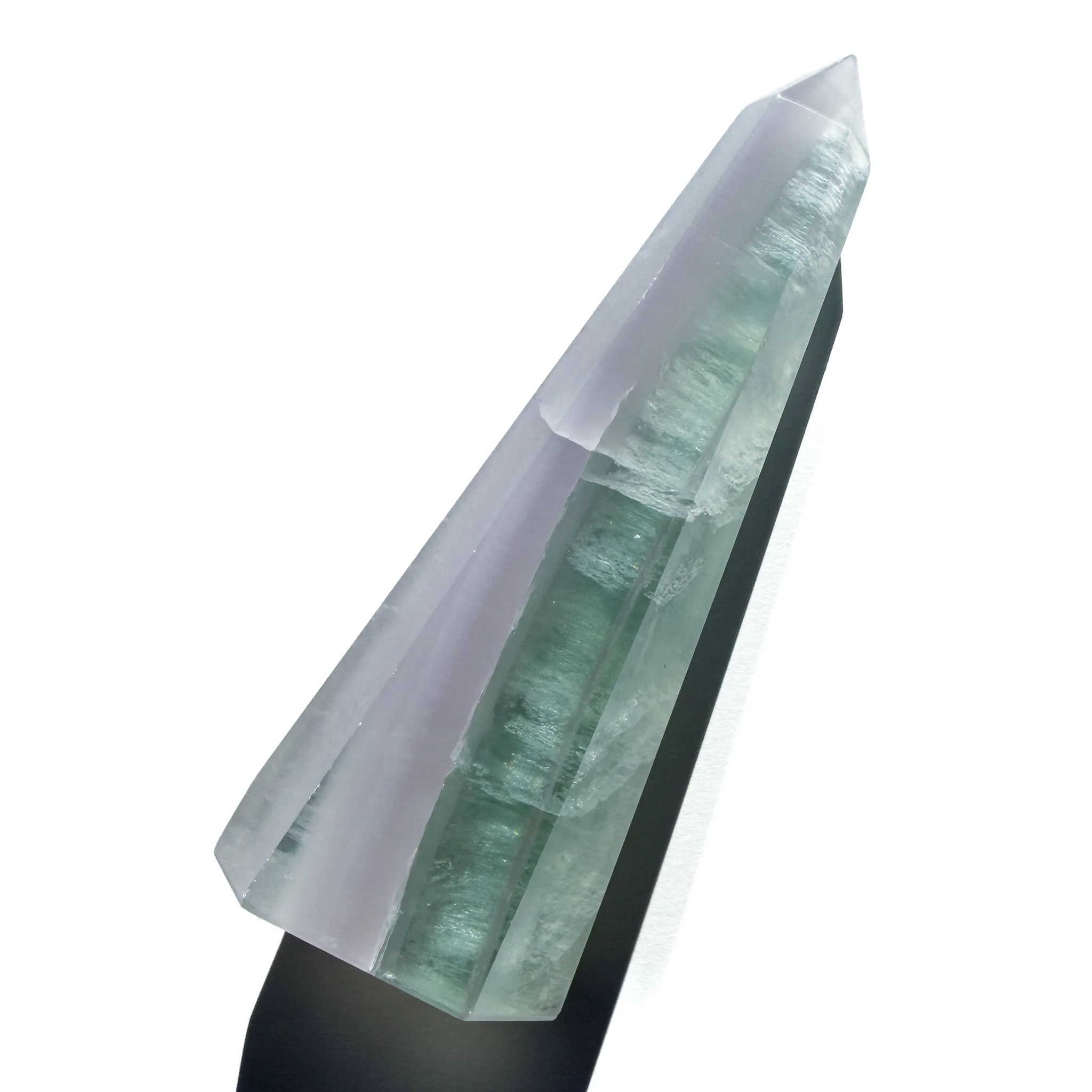 Lavender & Green Fluorite Crystal Tower