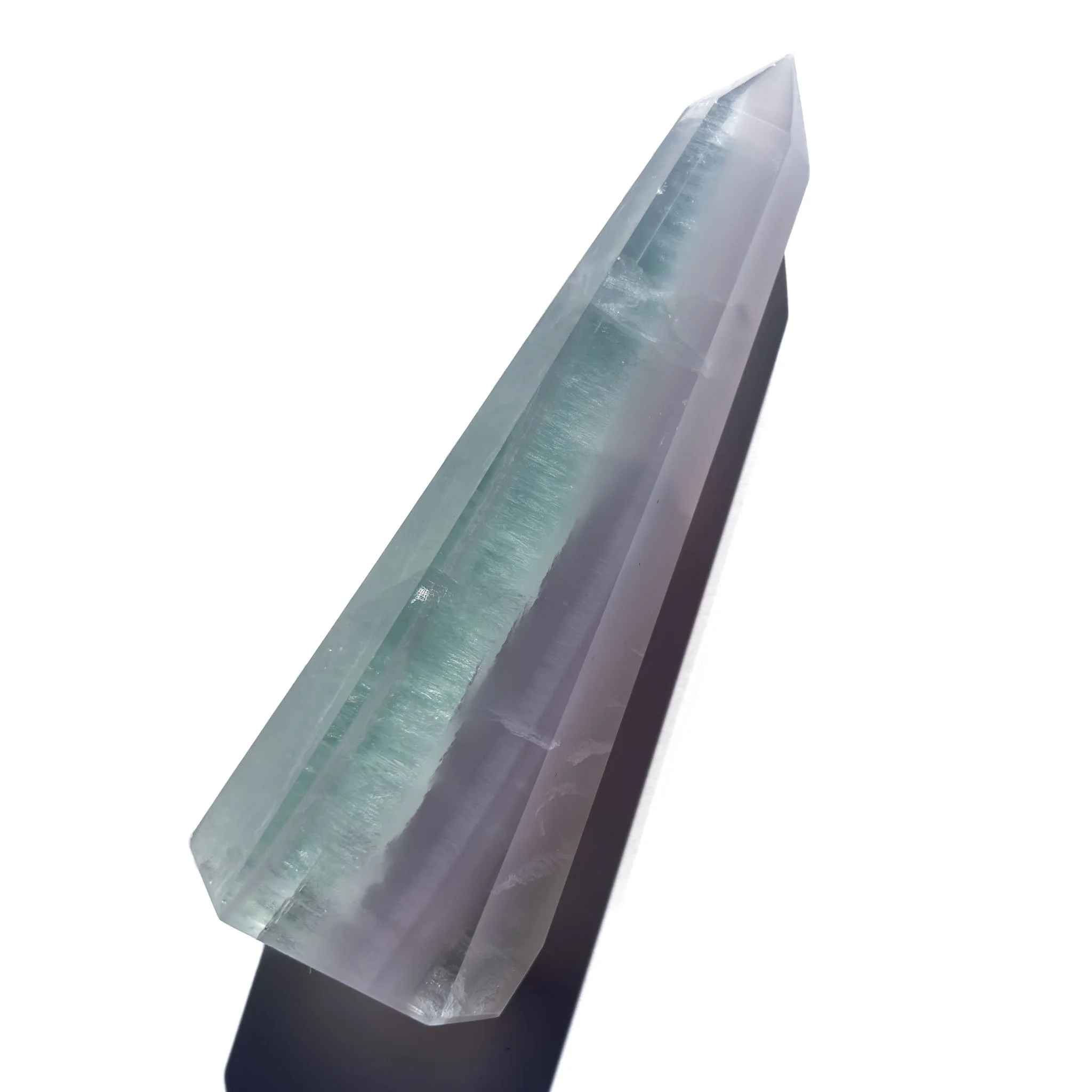 Lavender & Green Fluorite Crystal Tower-6.jpg