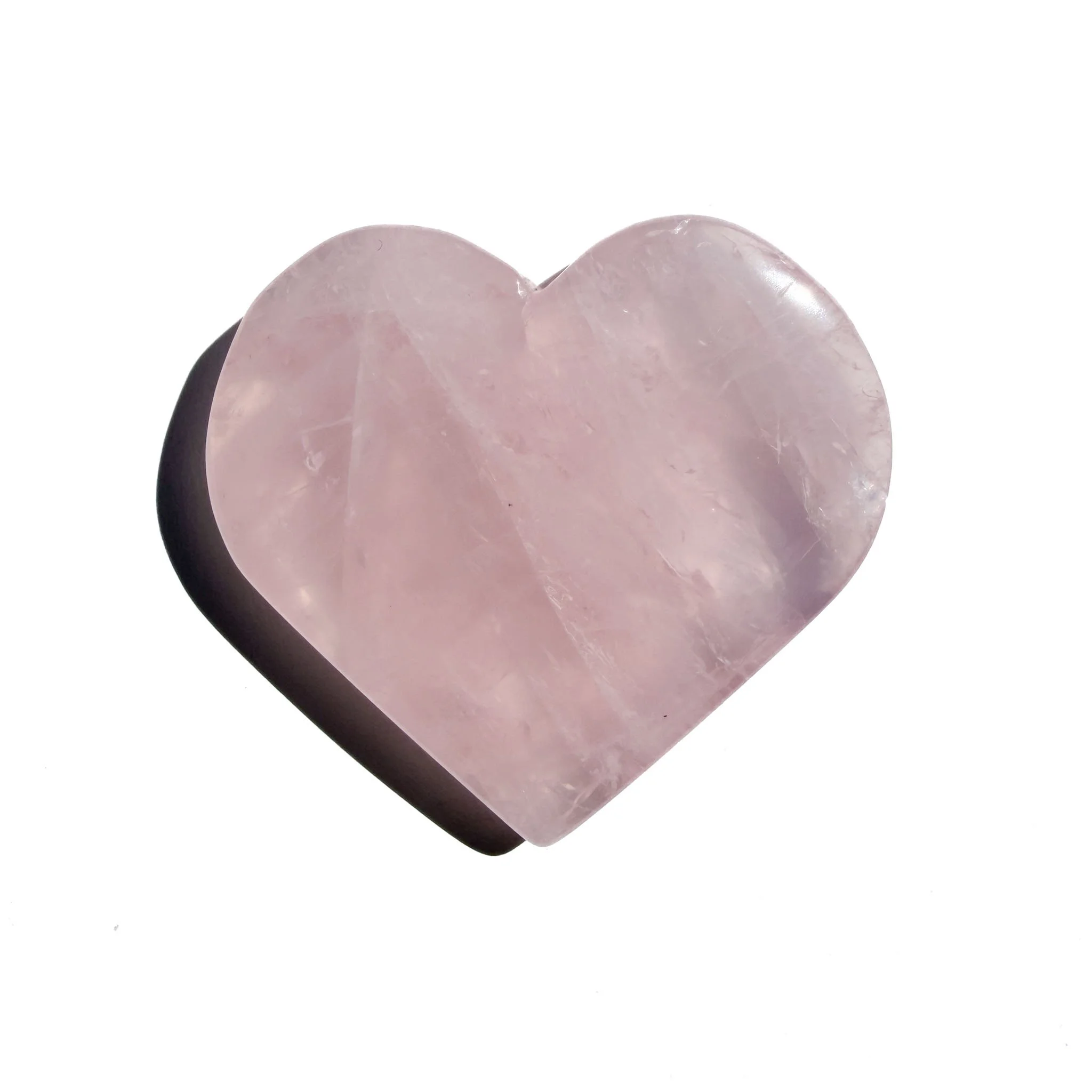 Jelly Rose Quartz Crystal Heart