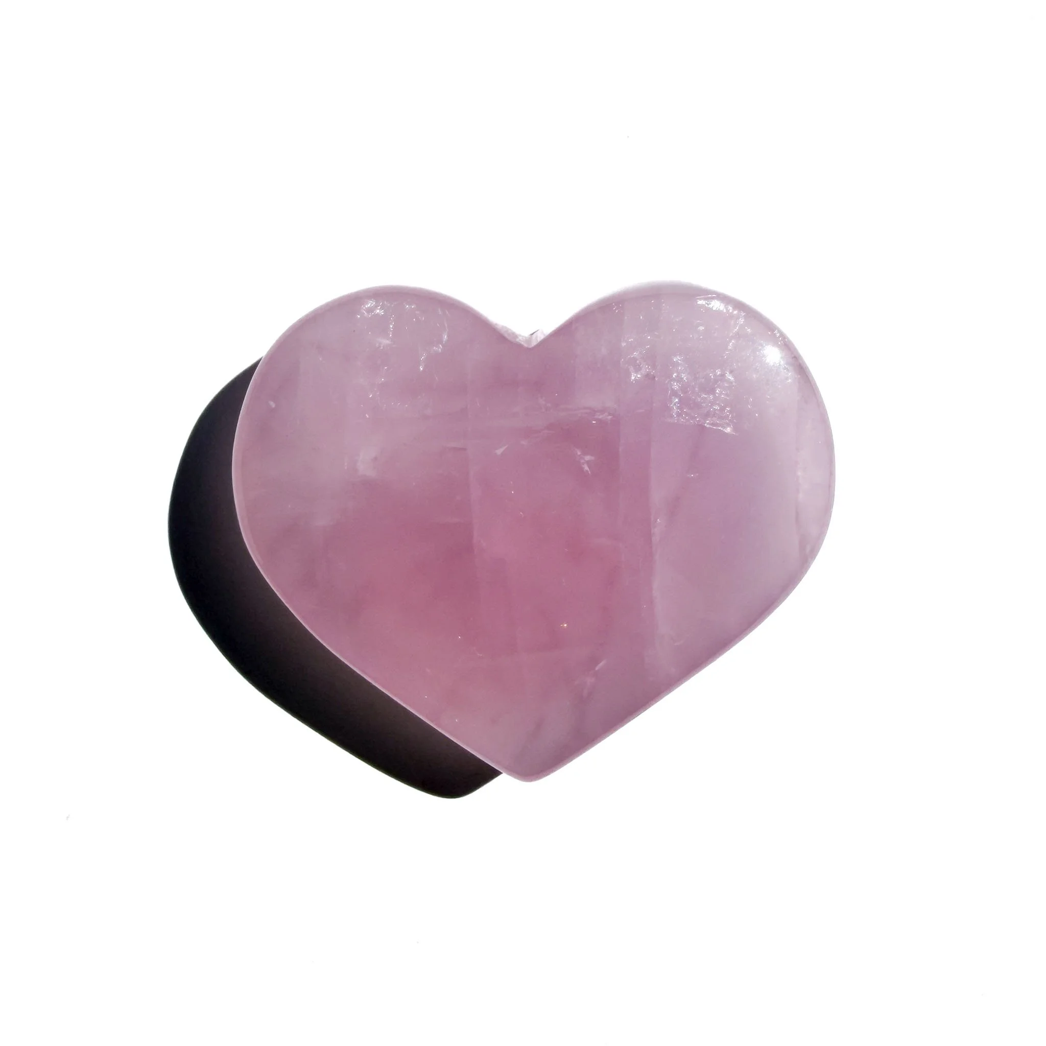 Jelly Rose Quartz Crystal Heart