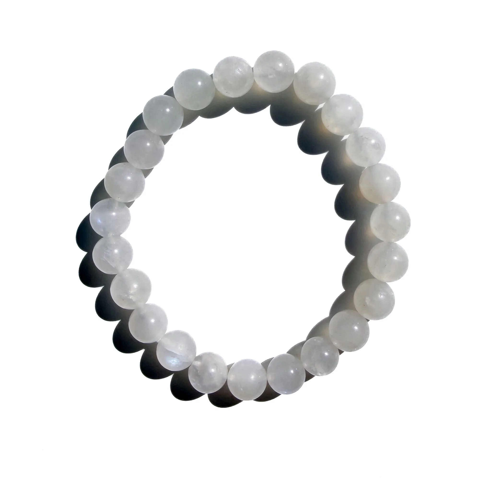 Blue Flash Moonstone Crystal Bracelet: Inner Guidance