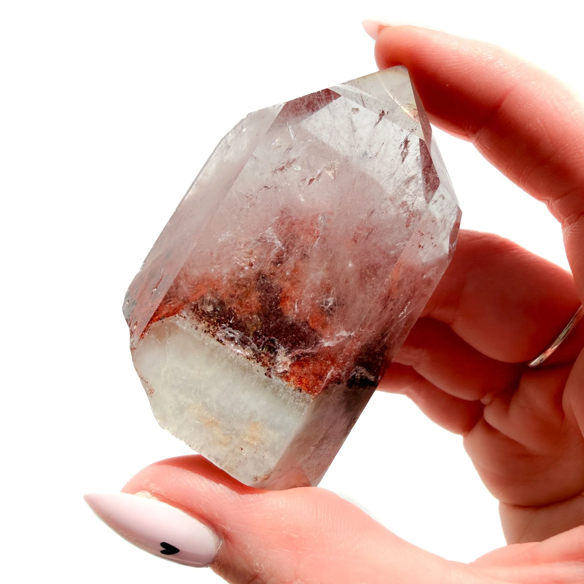 Red Phantom Quartz Crystal Freeform