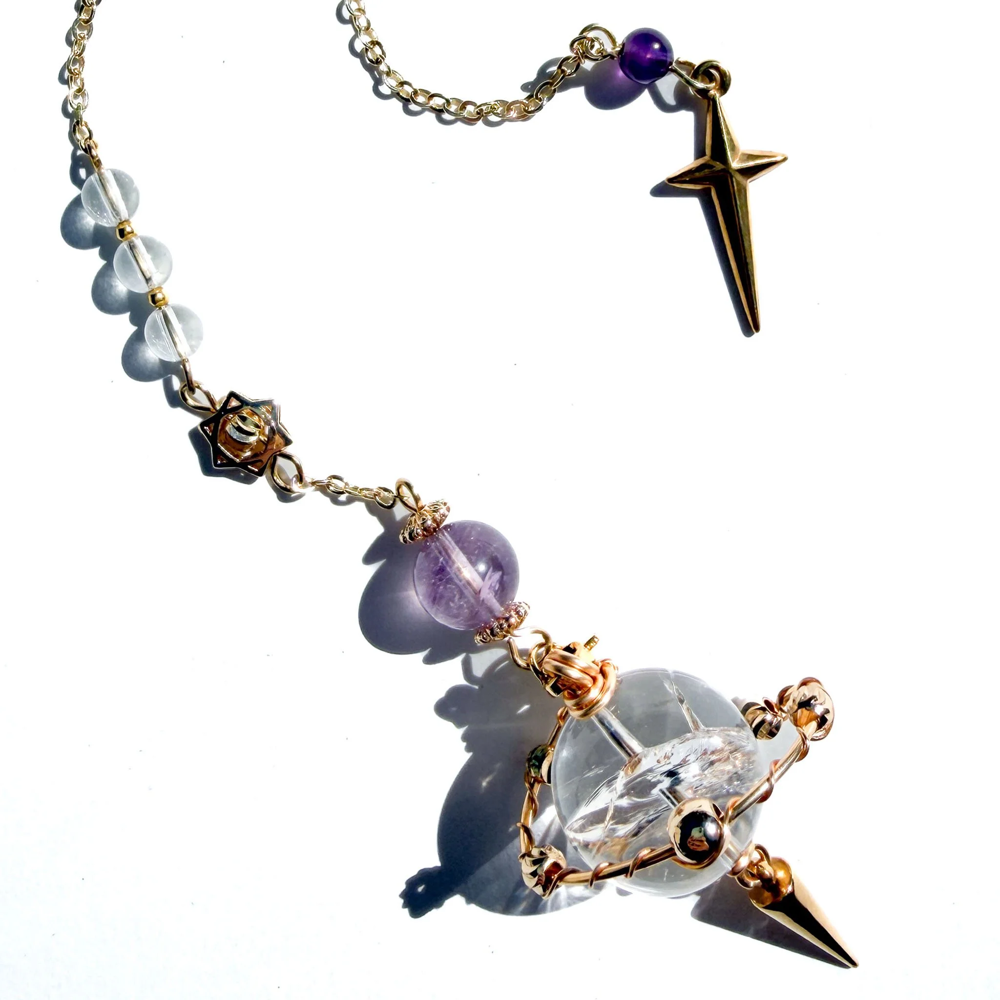 Clear Quartz With Amethyst Crystal Pendulum-1.jpg