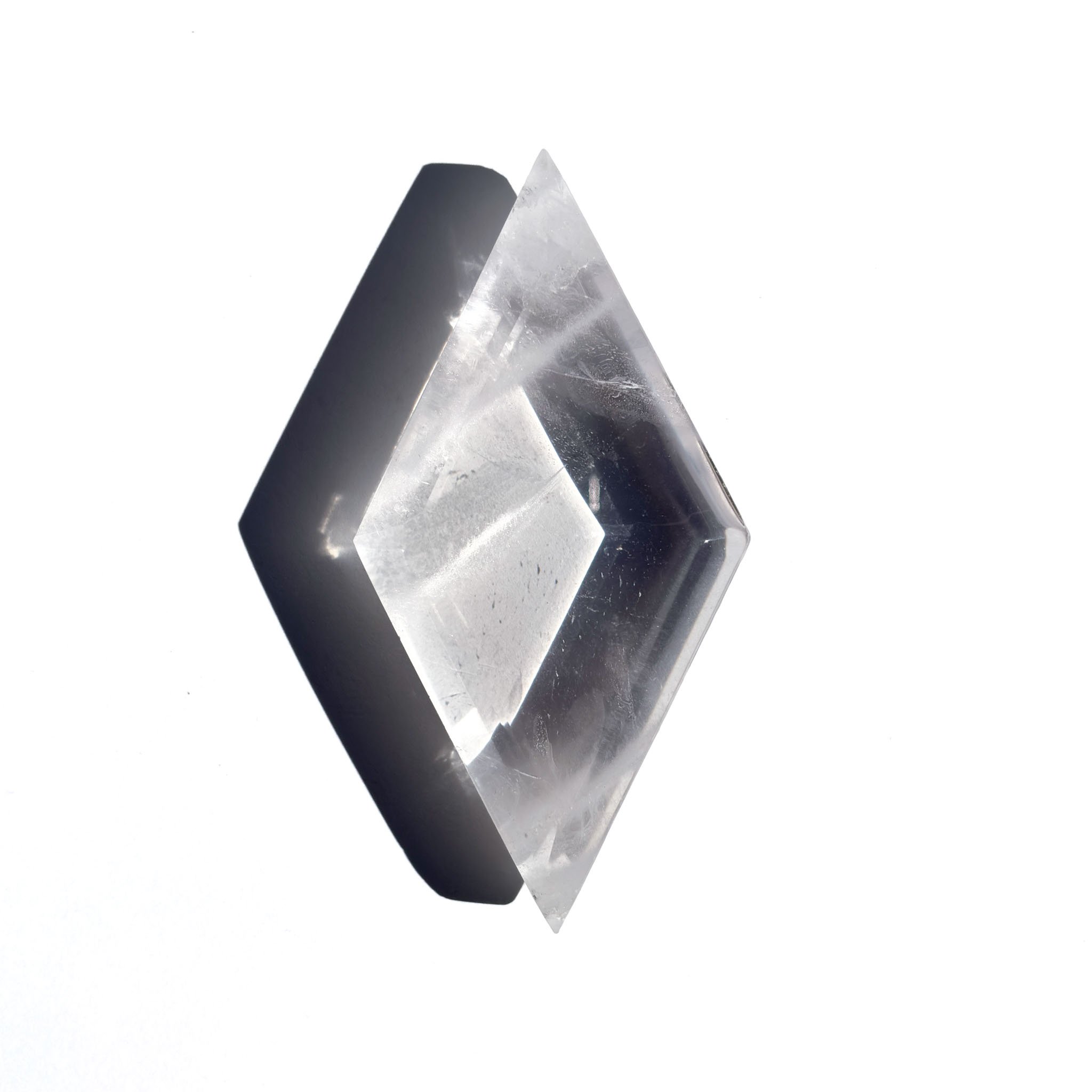 Clear Quartz Diamond Shaped Faceted Crystal Rhombus-8.jpg