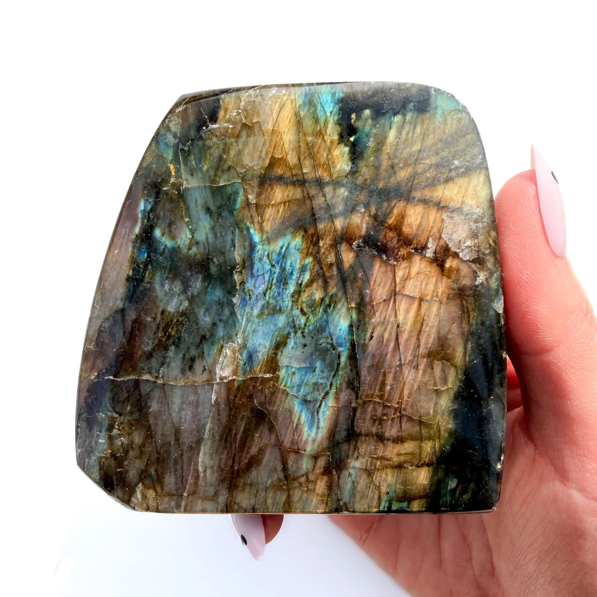Flashy Labradorite Crystal Freeform