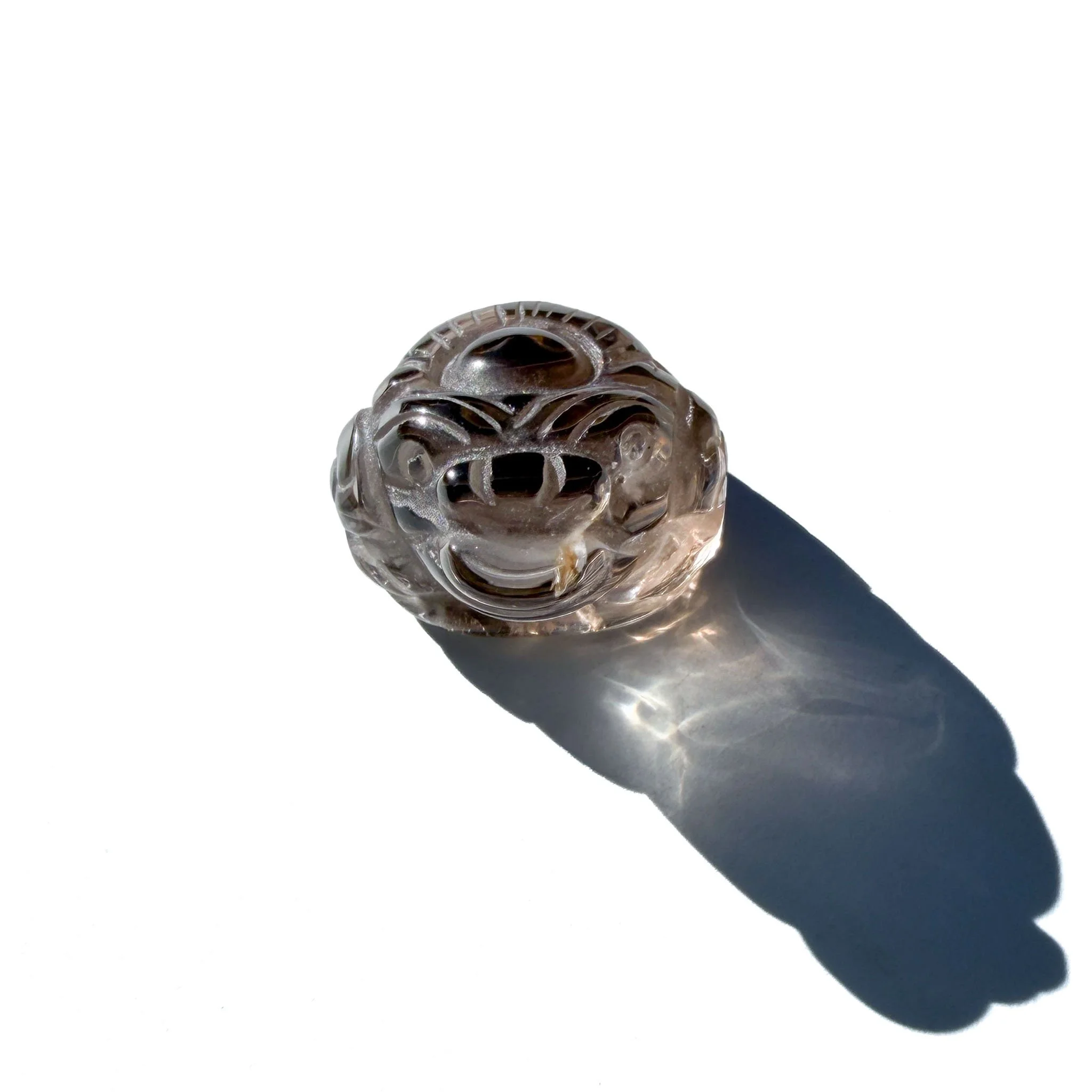 Smoky Quartz Mini Crystal Money Toad- The Guardian-1.jpg