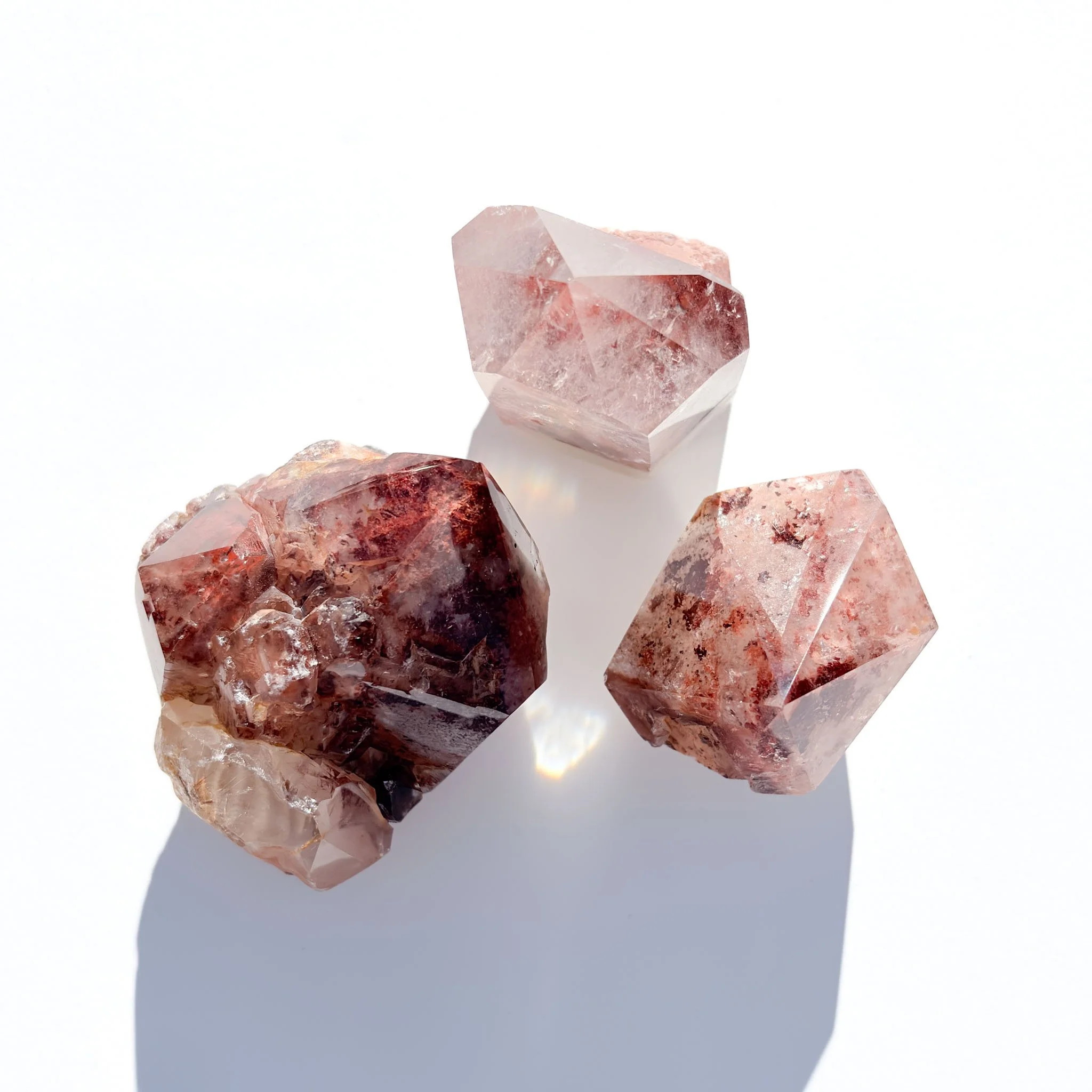 Red Phantom Quartz Crystal Freeform