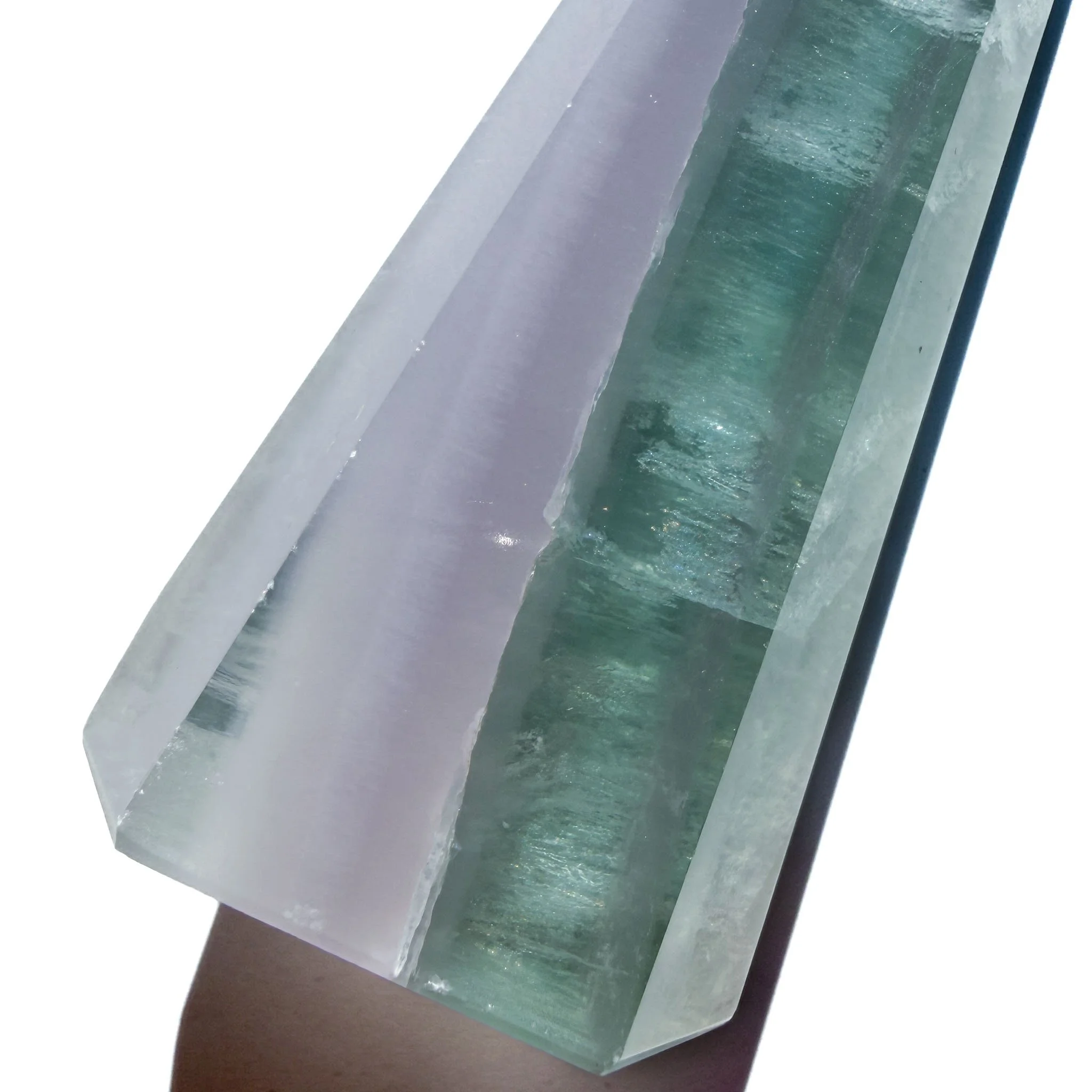 Lavender & Green Fluorite Crystal Tower-3.jpg