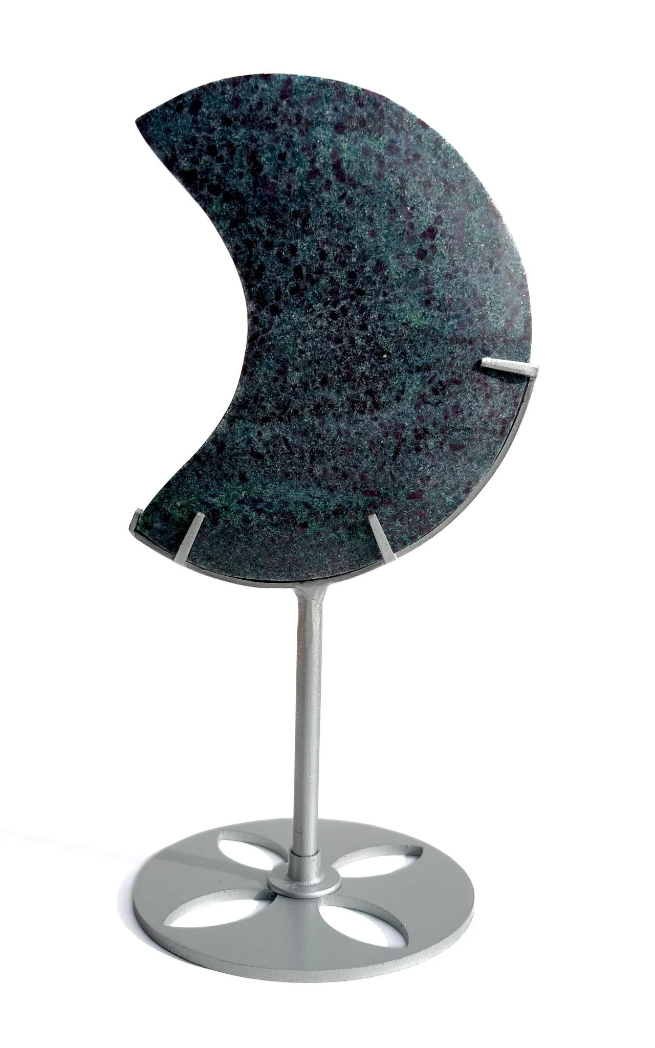 Ruby Zoisite With Blue Kyanite Crystal Moon- Option C-1.jpg