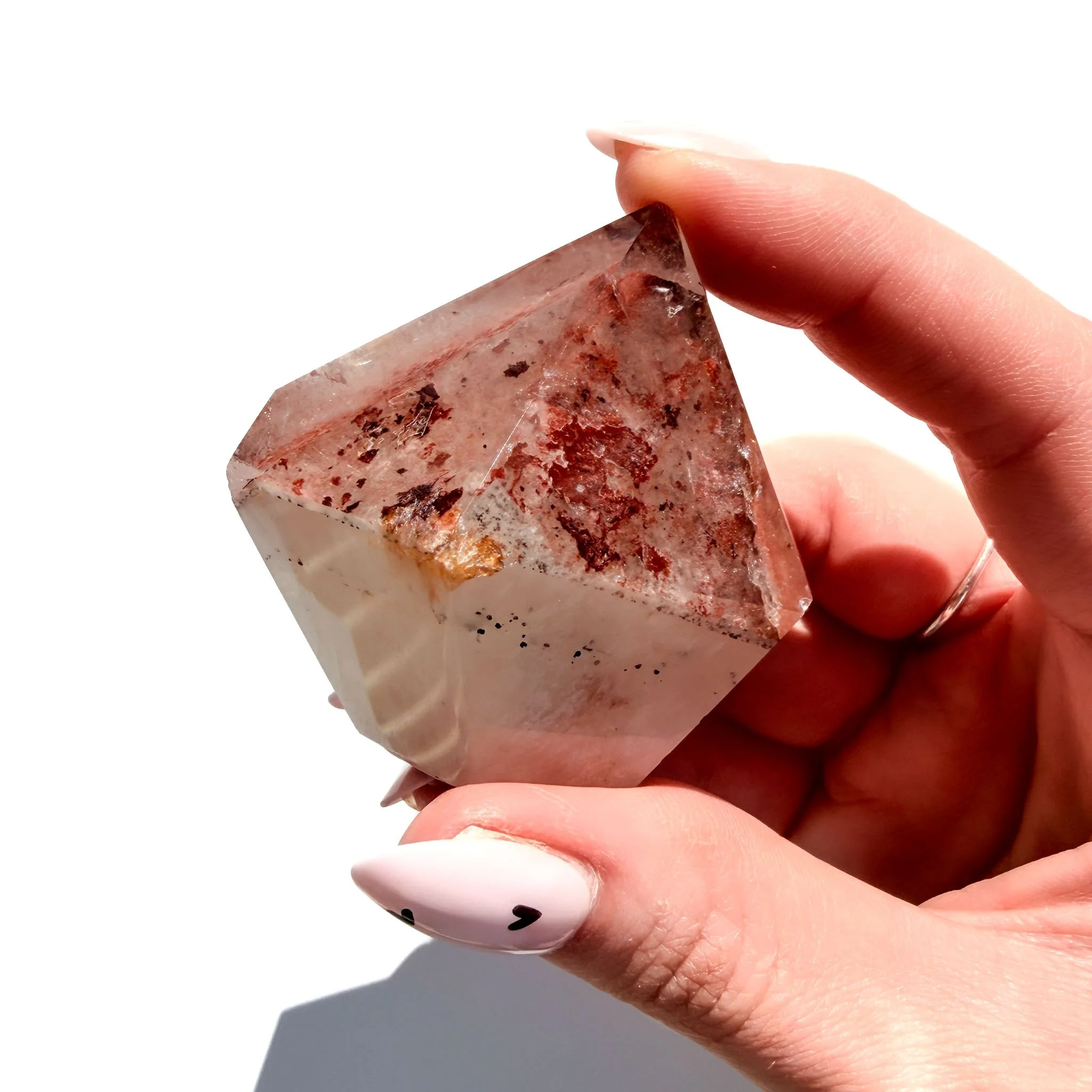 Red Phantom Quartz Crystal Freeform