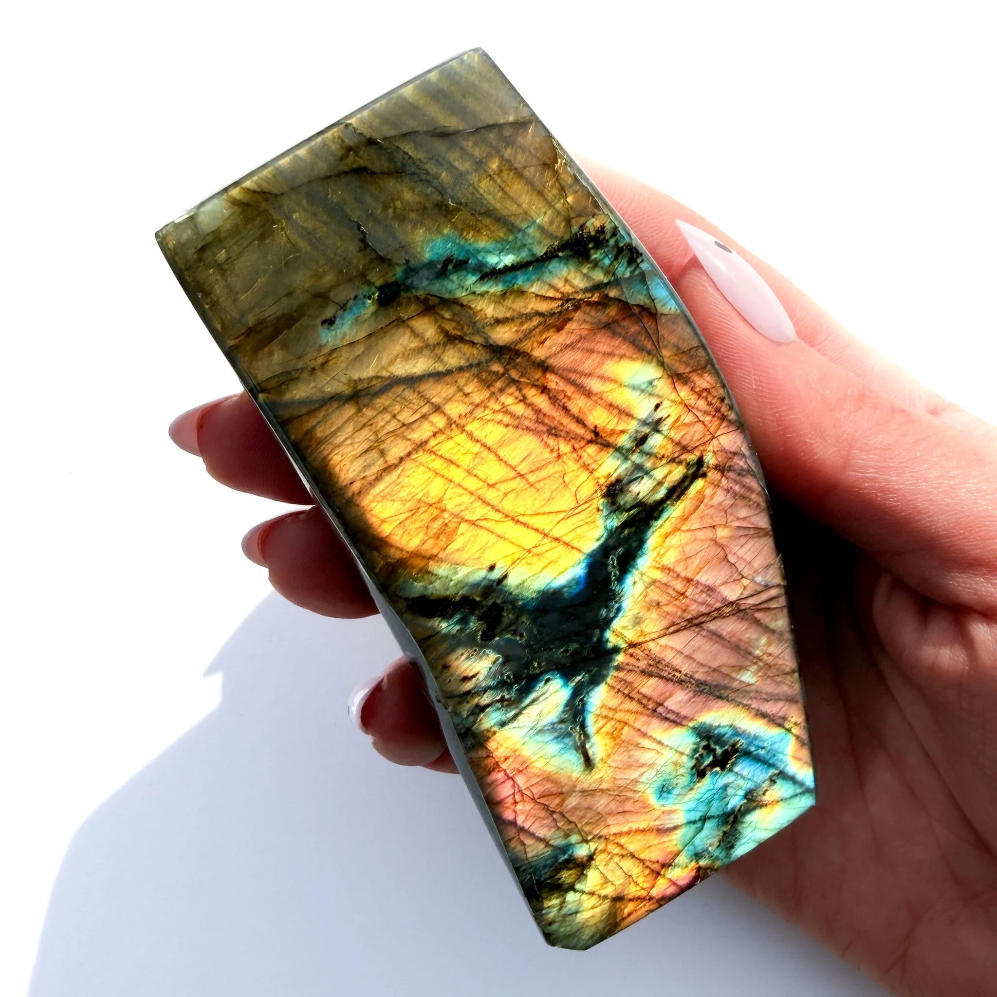 Flashy Labradorite Crystal Freeform