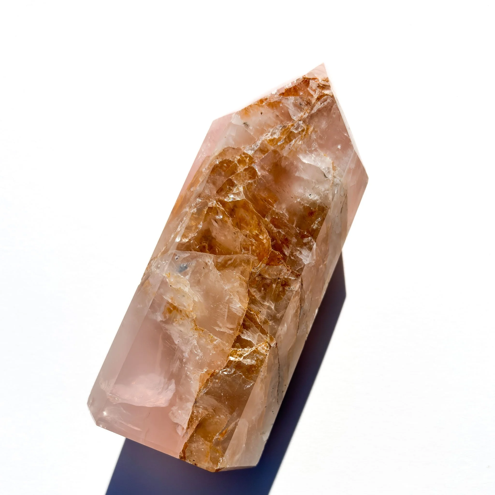 Rose Quartz & Golden Healer Crystal Tower- Option A-4.jpg