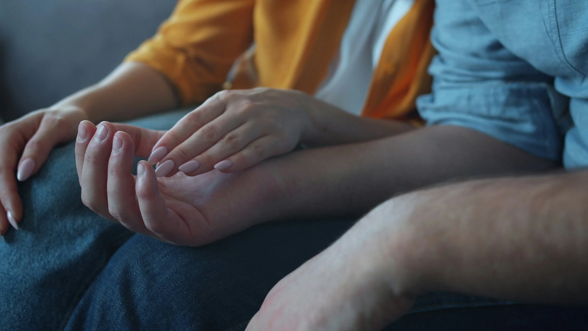 holding hands