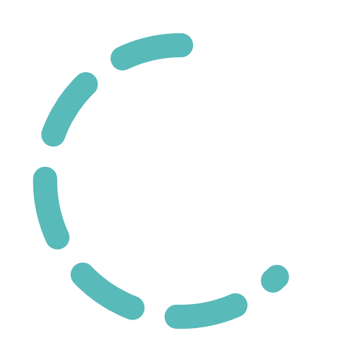 Illustration of a dashed circular arrow pointing clockwise.