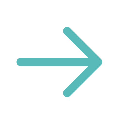 Turquoise right arrow icon on black background.
