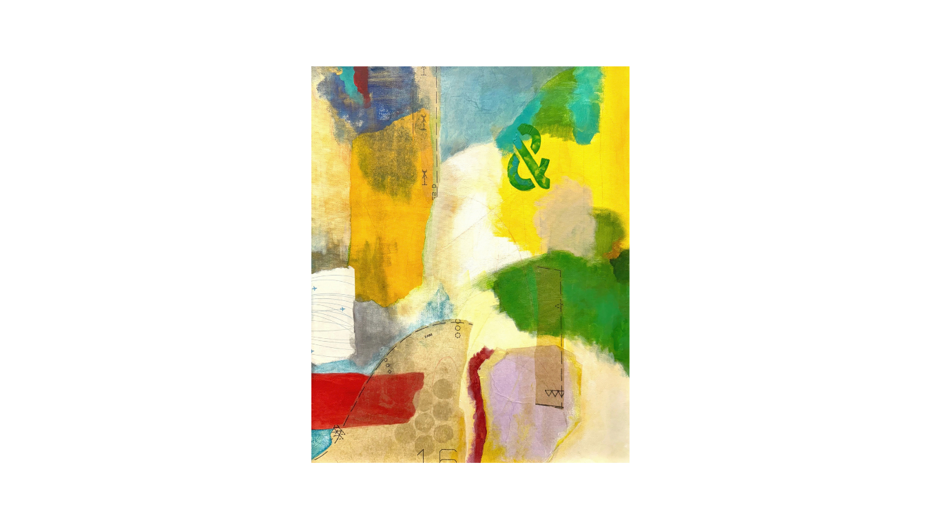 Y sigue, Mixed media on canvas, 16” x 20”