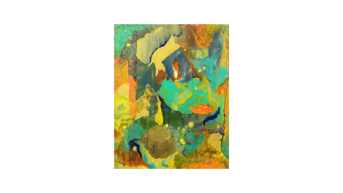 Sendero otoñal, Mixed media on canvas, 24” x 30”, 2025