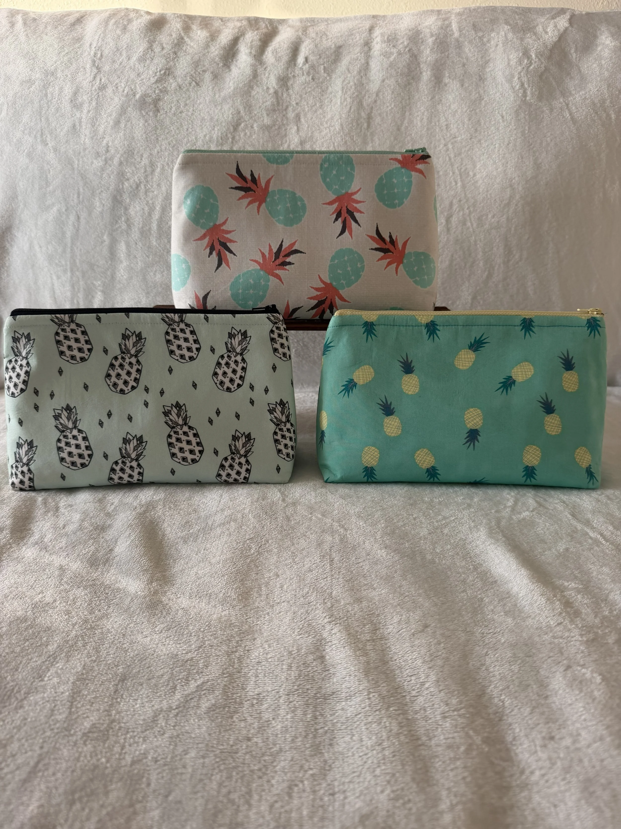 Pineapple Variety Cosmetic Pouches
