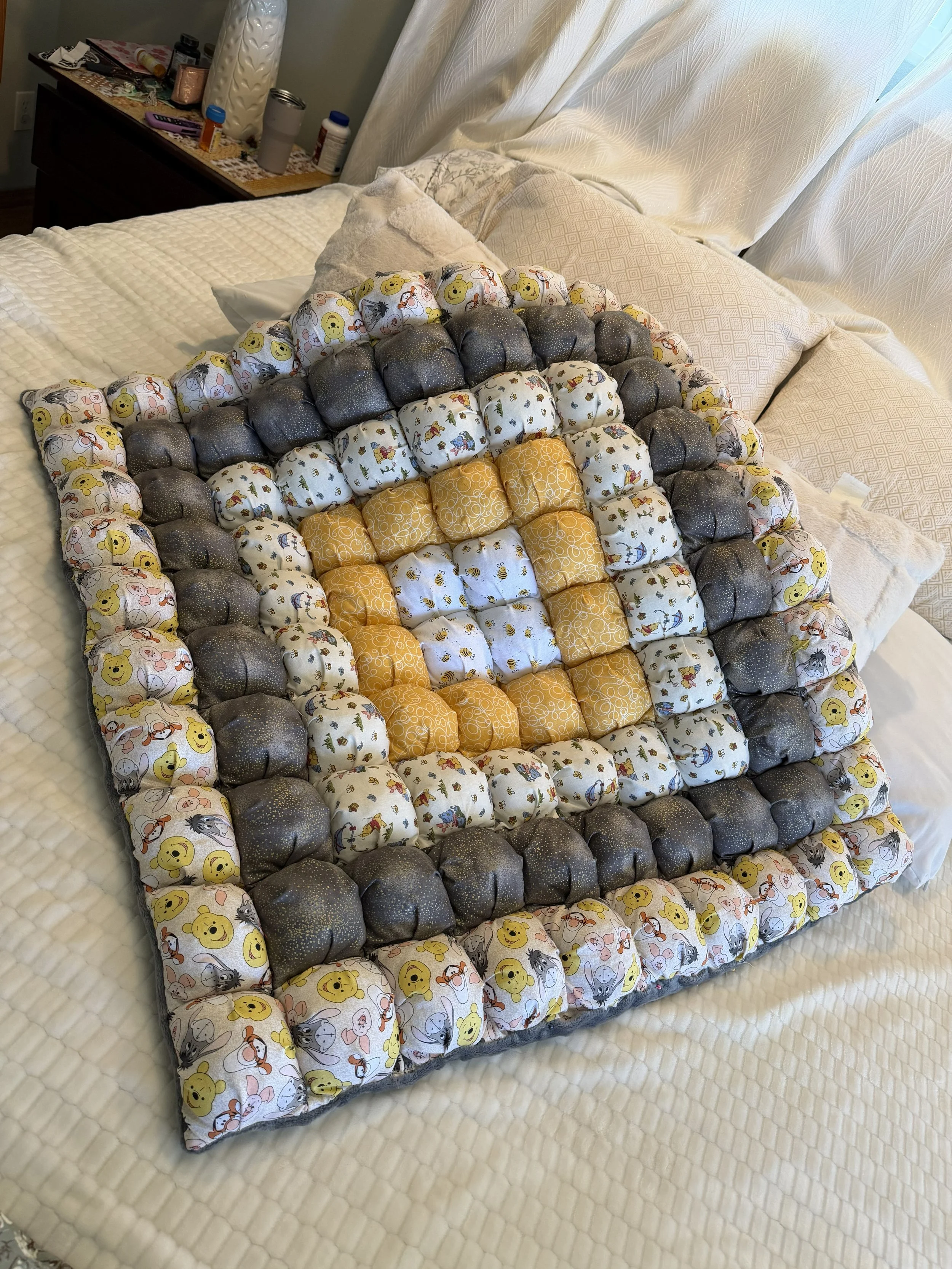 Winnie the Pooh Puff Blanket
