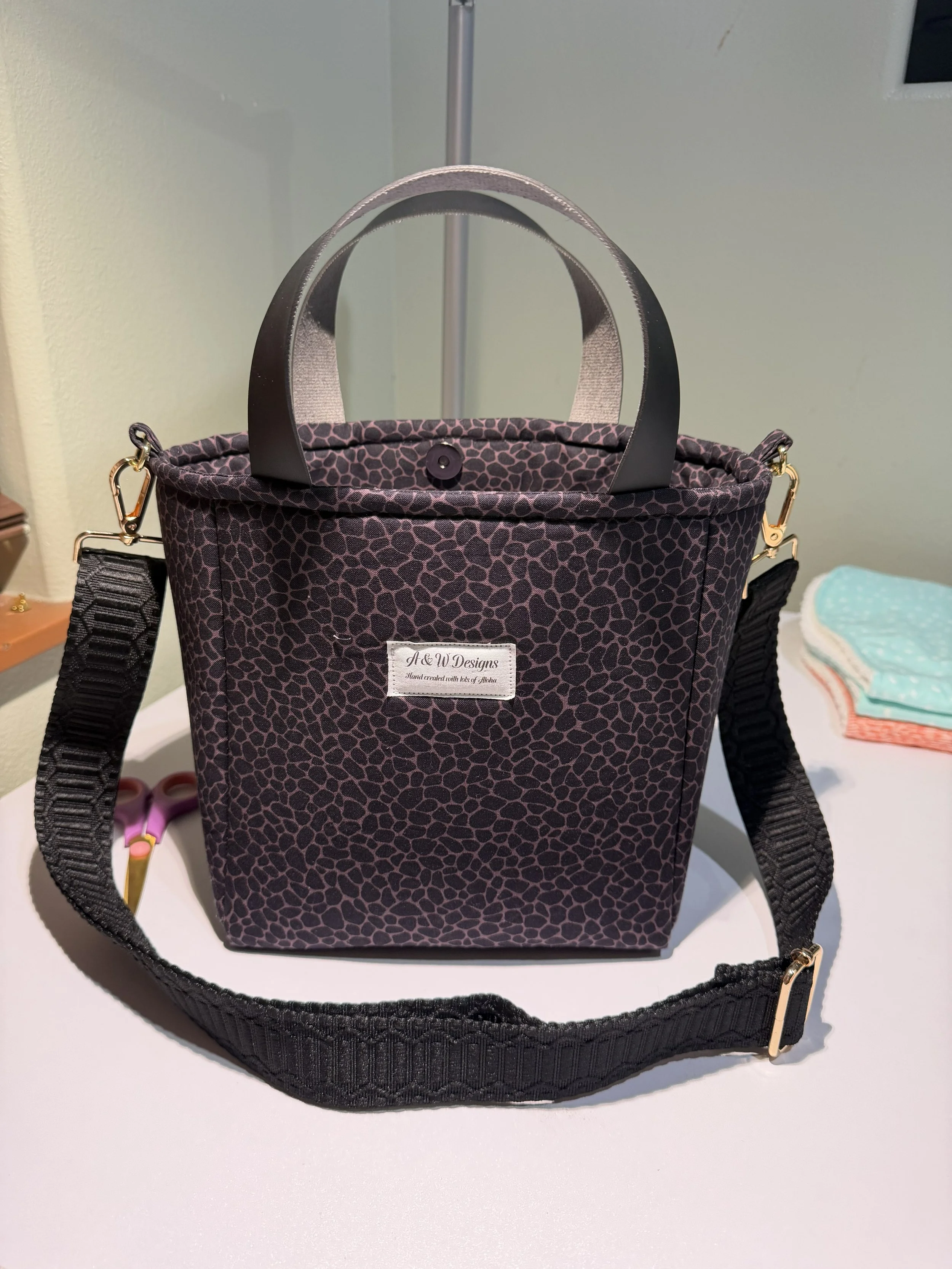 Purple Cobblestone Mini Cross Body Purse