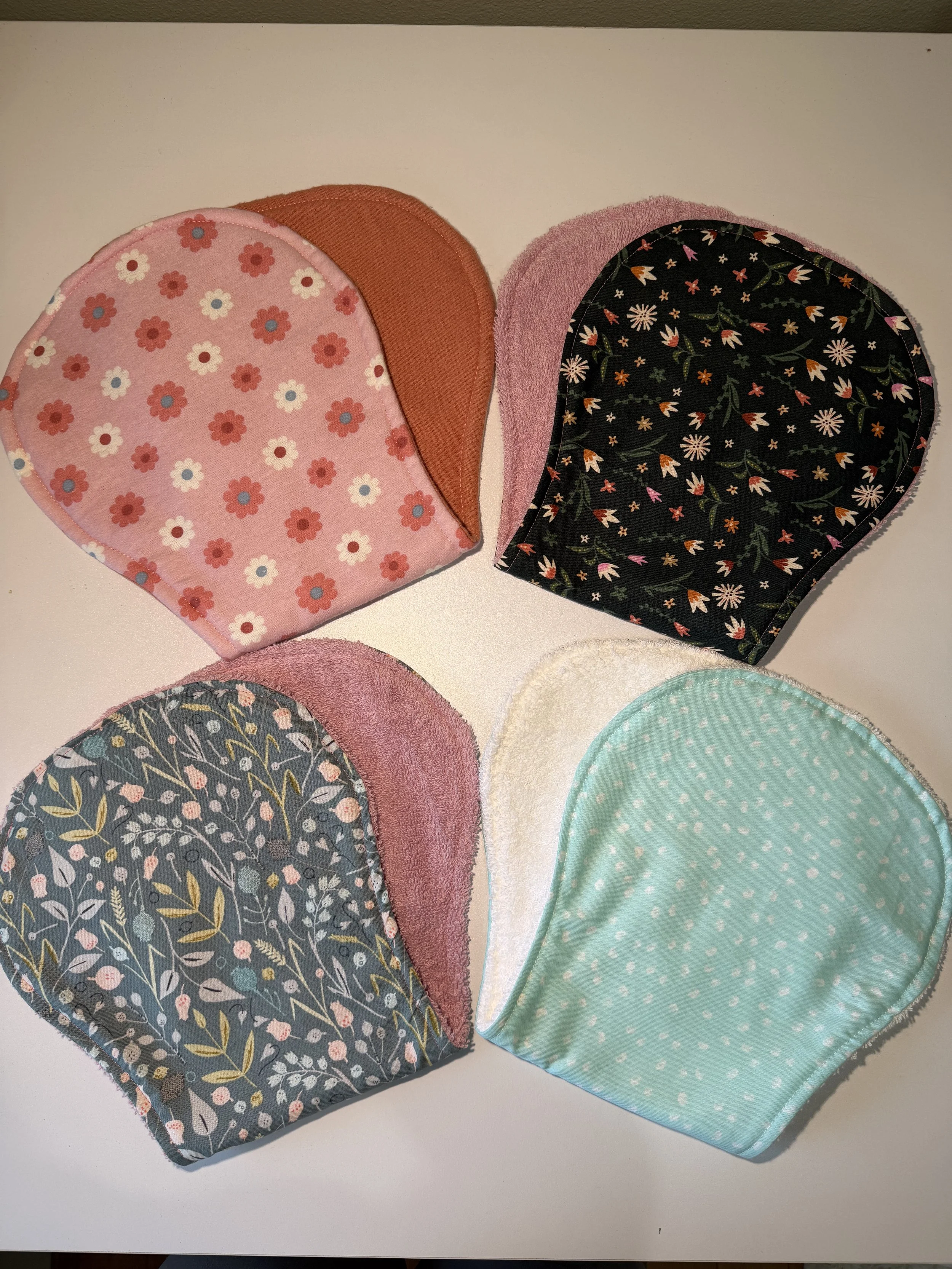 Individual Burp Cloths