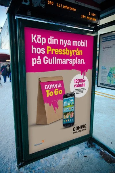 COMVIQ
Concept naming "Comviq to Go", copy.