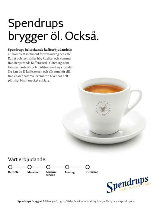 SPENDRUPS 
Copy, B2B.