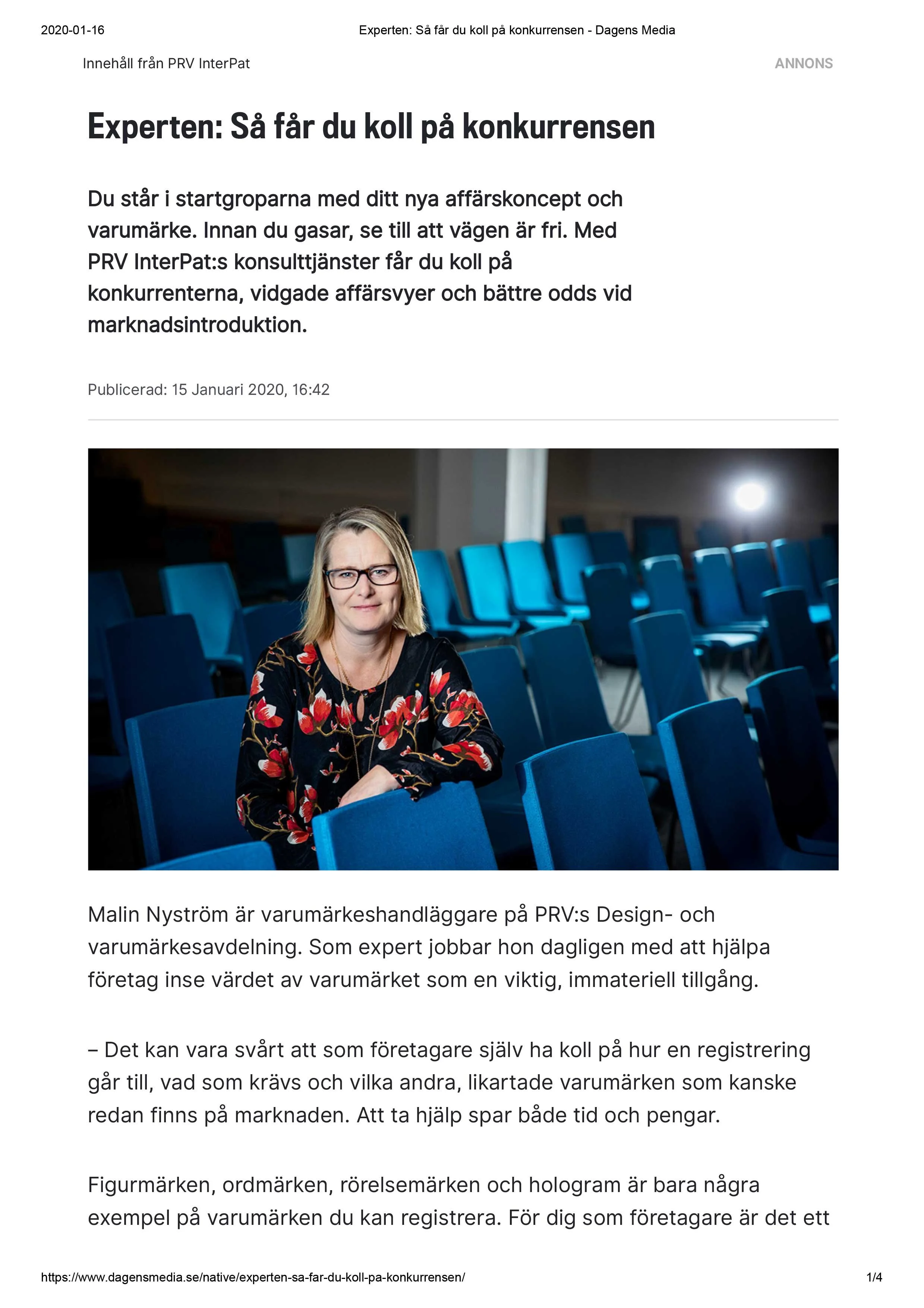SWEDISH INTELLECTUAL PROPERTY OFFICE
Copy, editorial, employer branding.