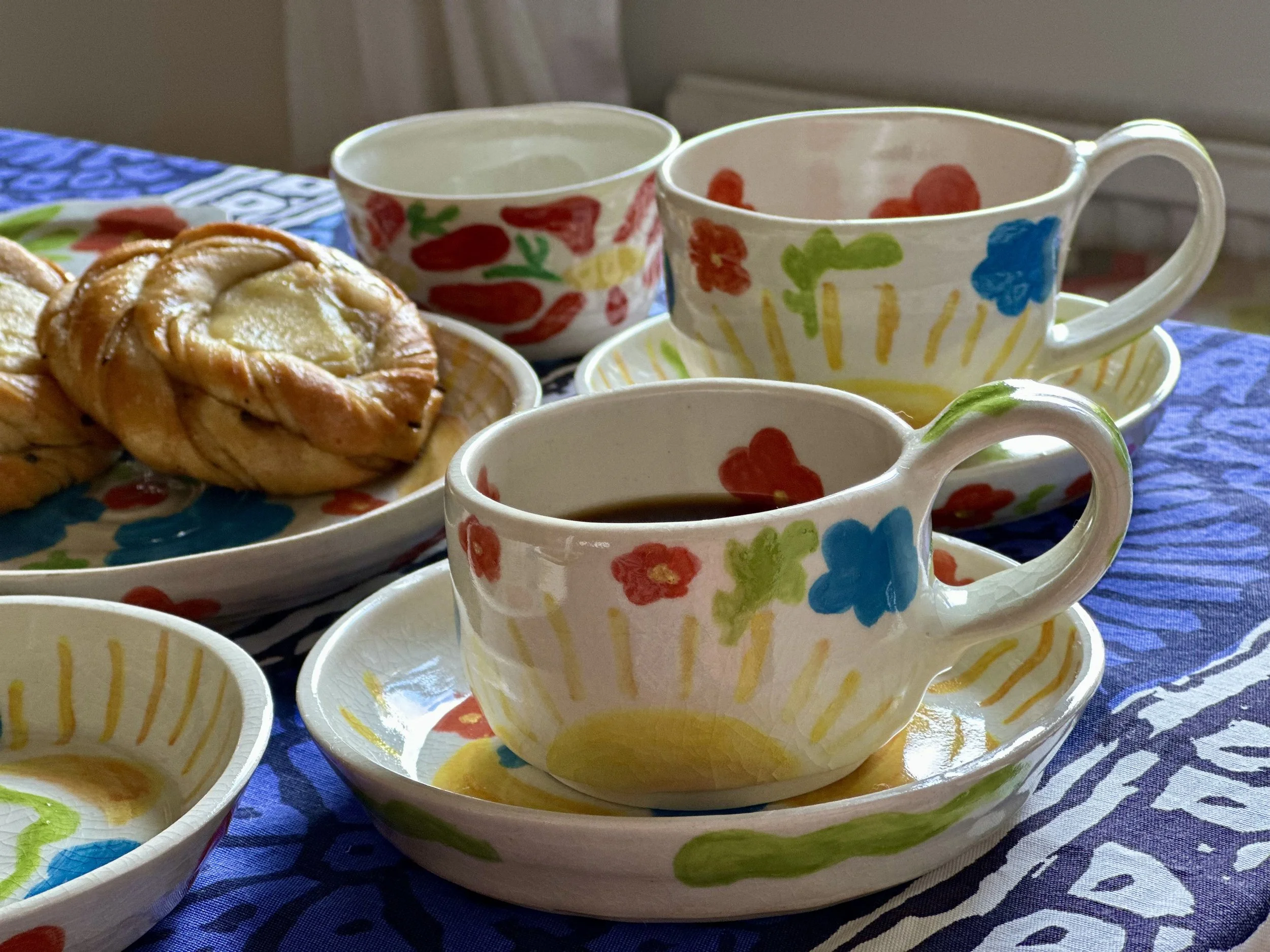 Swedish Fika on a sunny afternoon. The Swedish Fika" Collection.