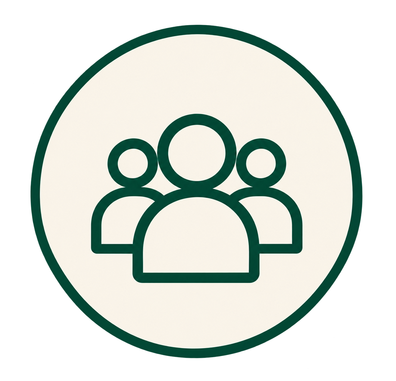 People icon representing community, students, and access to educational opportunities.