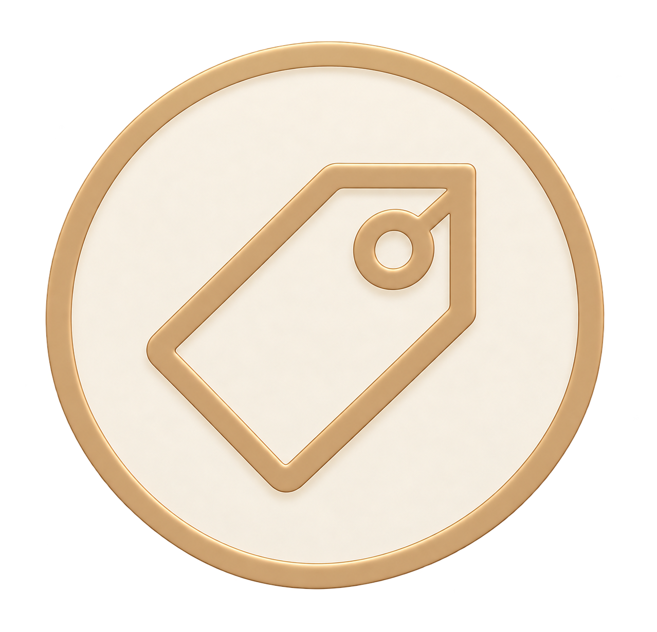 Price tag icon representing the $100 Sheridonna Designs private design consultation fee.