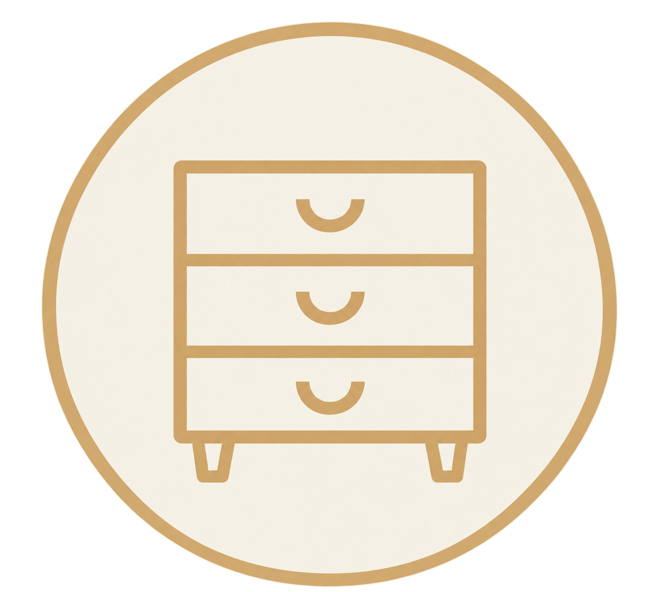 Drawer icon representing wardrobe organization for the Sheridonna Designs Closet Refresh service.
