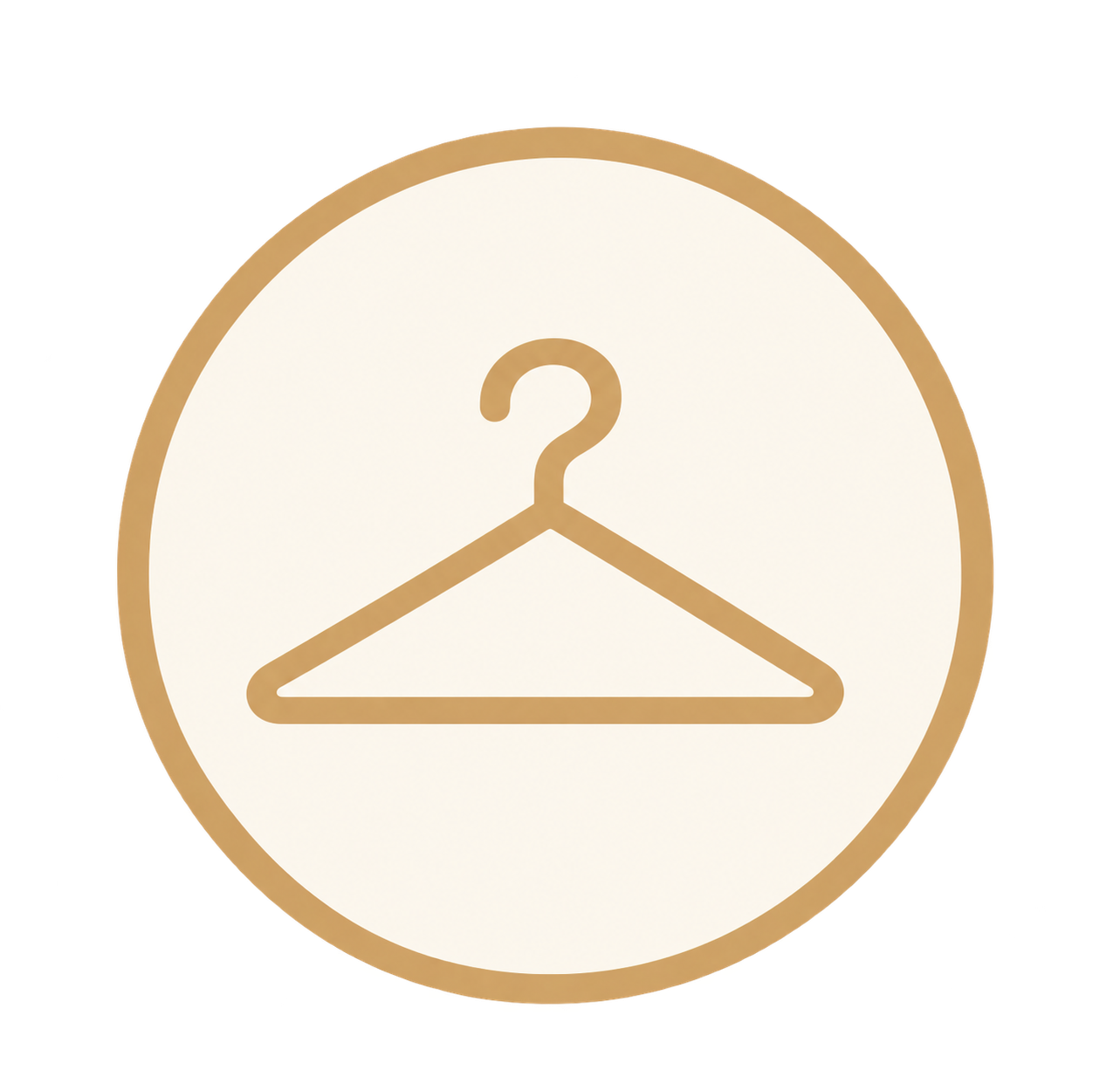 Hanger icon representing wardrobe editing for the Sheridonna Designs Closet Refresh service.