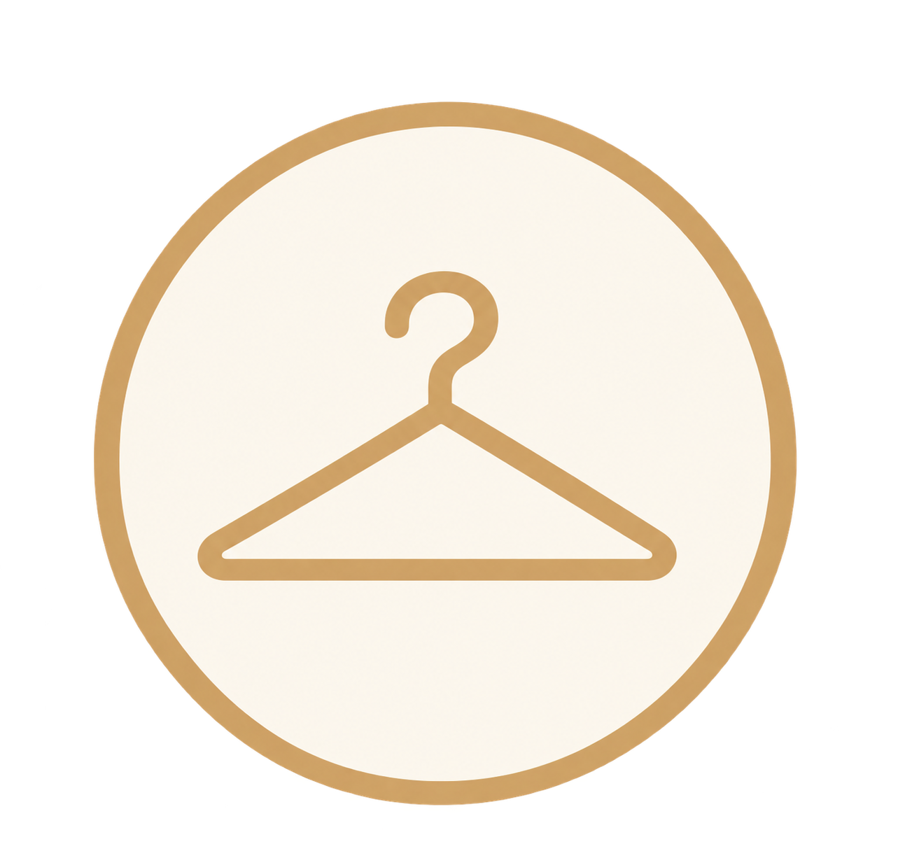 Clothing hanger icon representing personal style guidance from Sheridonna Designs.
