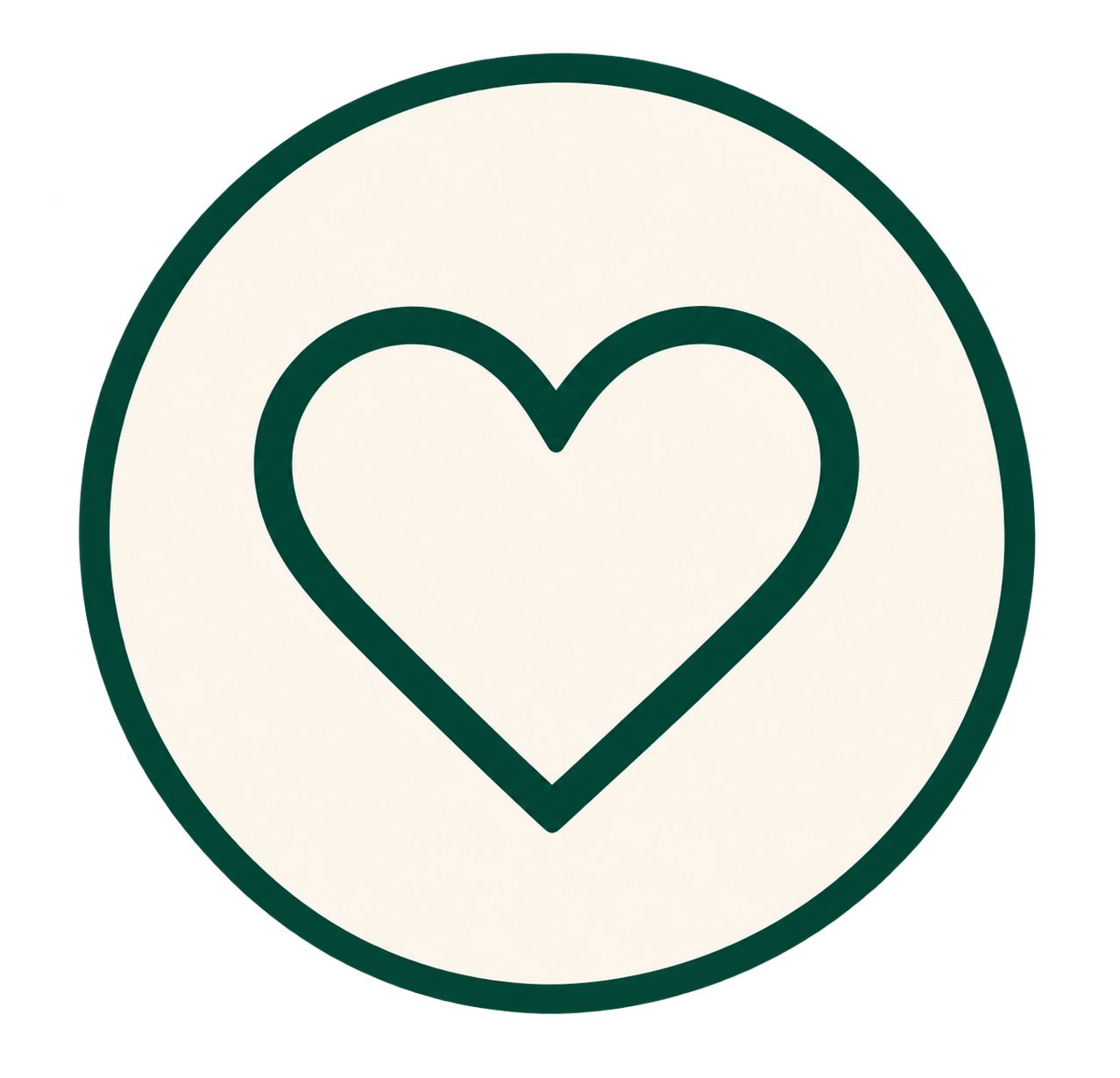 Heart icon representing support, giving, and investment in future fashion creatives.