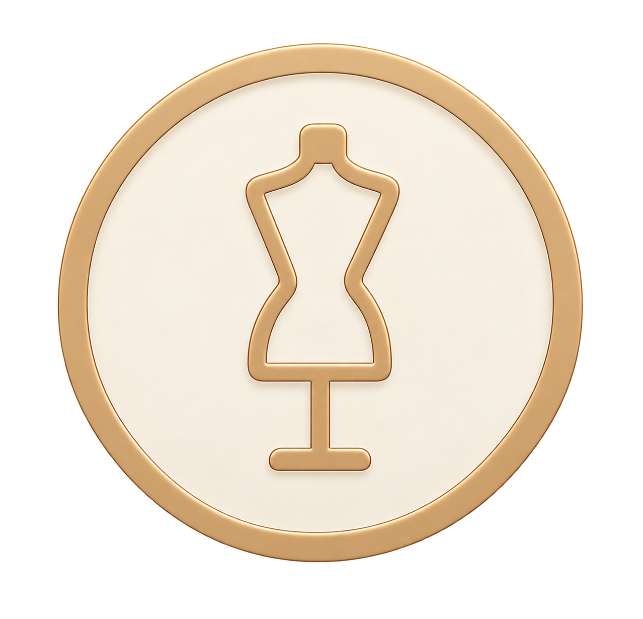 Dress form icon representing Sheridonna Designs bespoke custom design services.