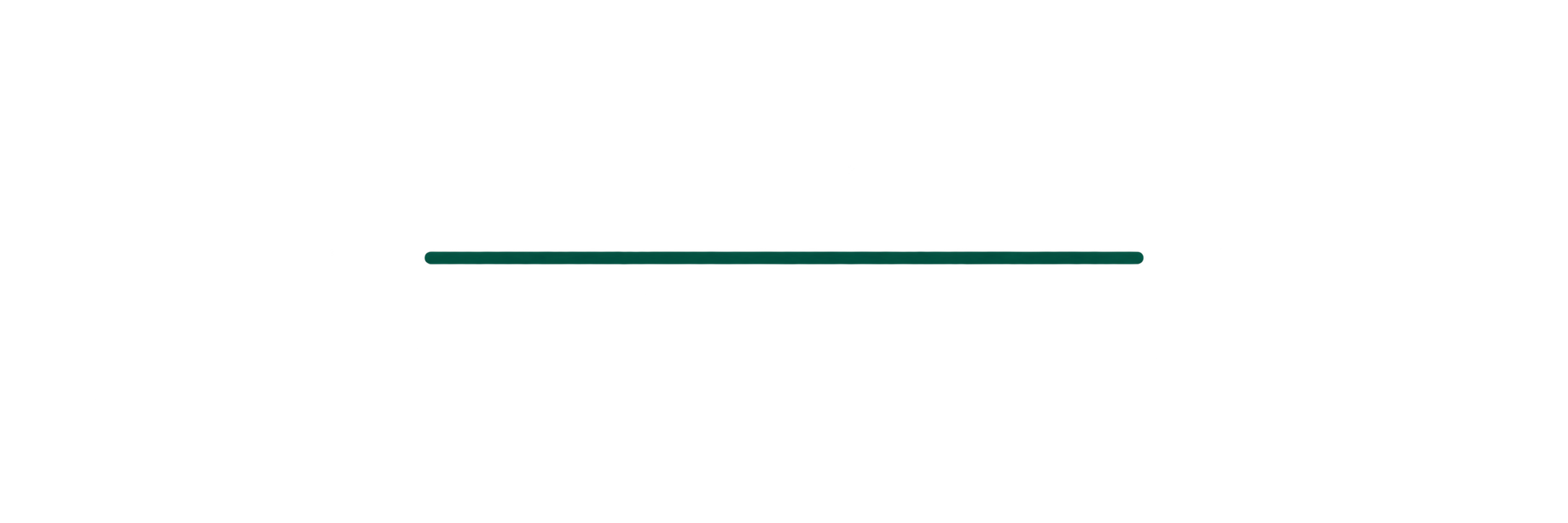 Decorative green divider line.