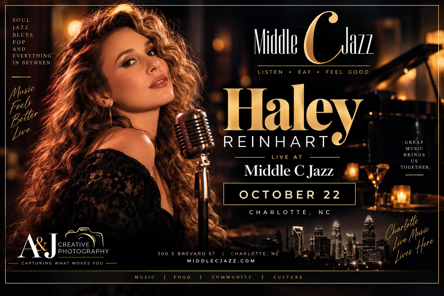 Haley Reinhart Brings Her Promise Tour to Middle C Jazz