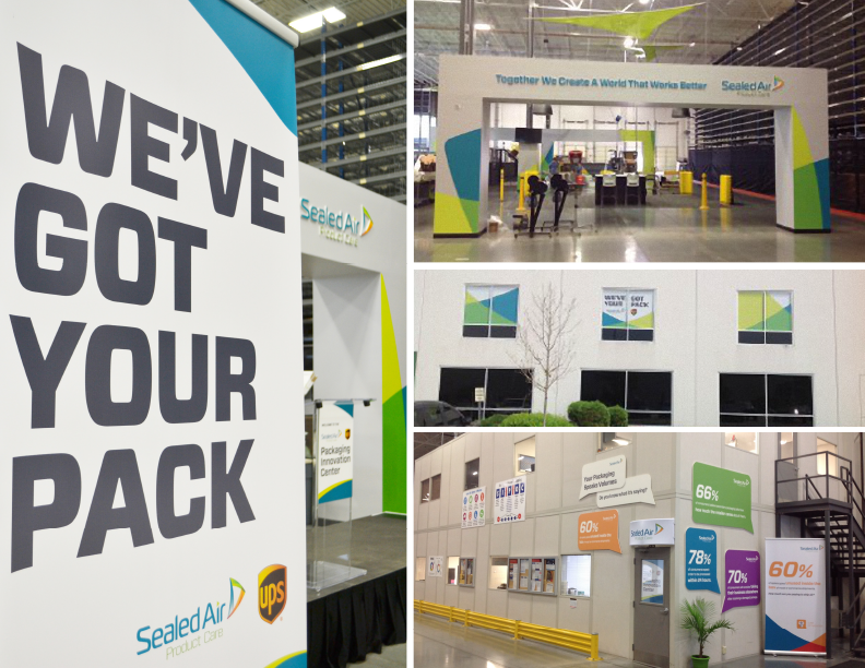 Sealed Air/UPS Packaging Innovation Center - Art Direction, Design & Illustration