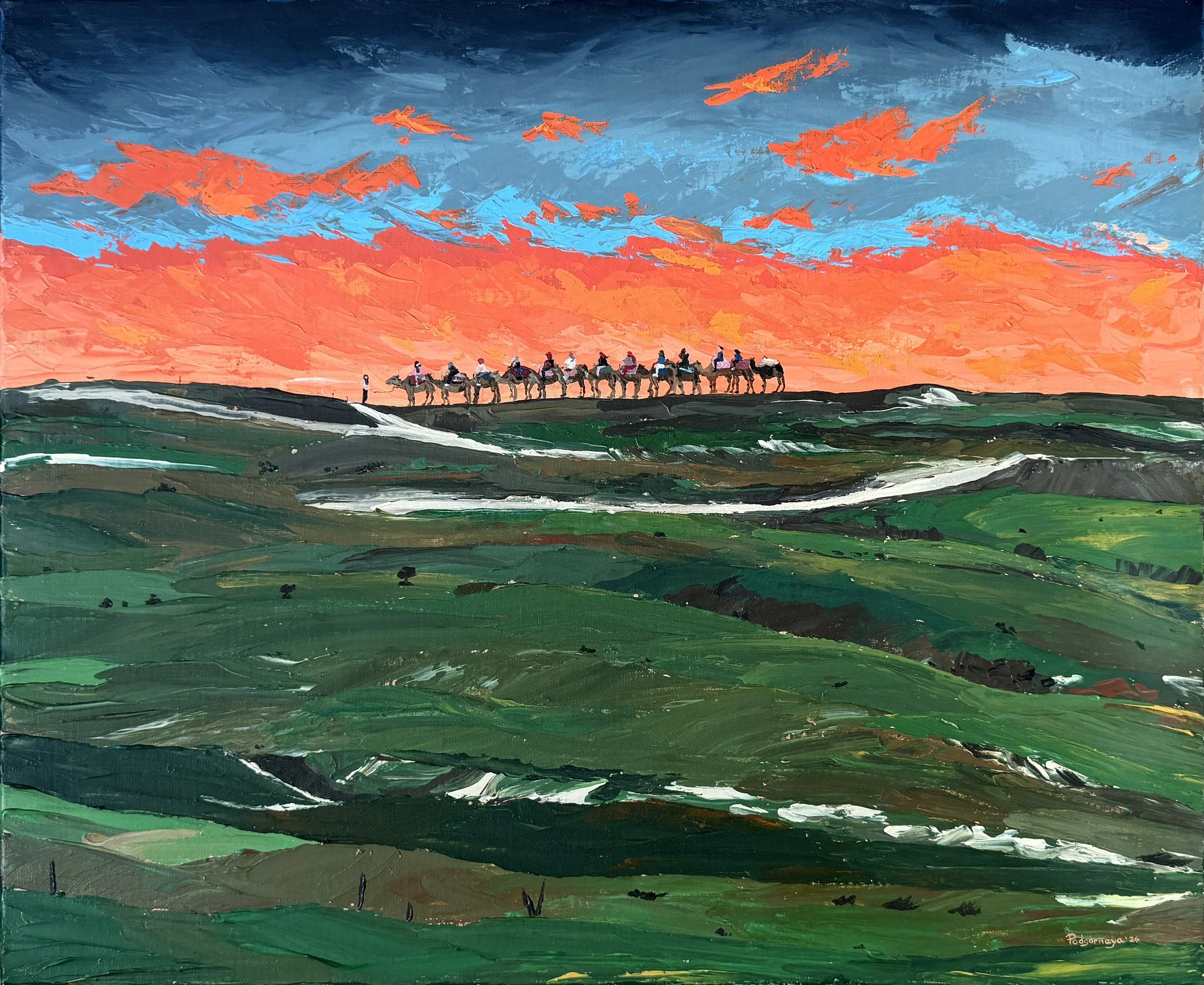 A landscape inspired by the warm light and open horizons of Morocco.