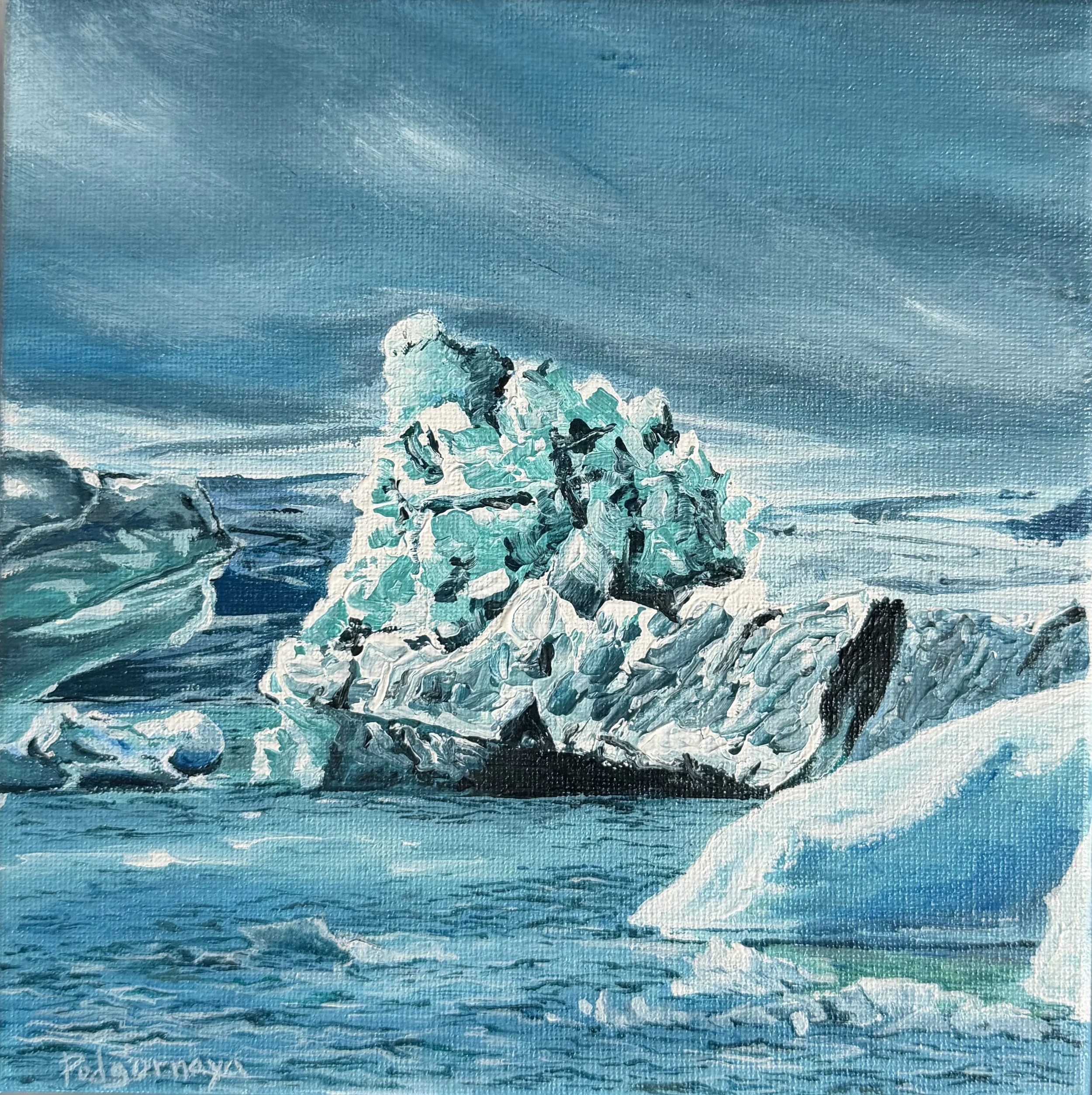 Le paysage glacé de l'Islande : la mer, la lumière froide et l'impression d'immensité du Nord.
