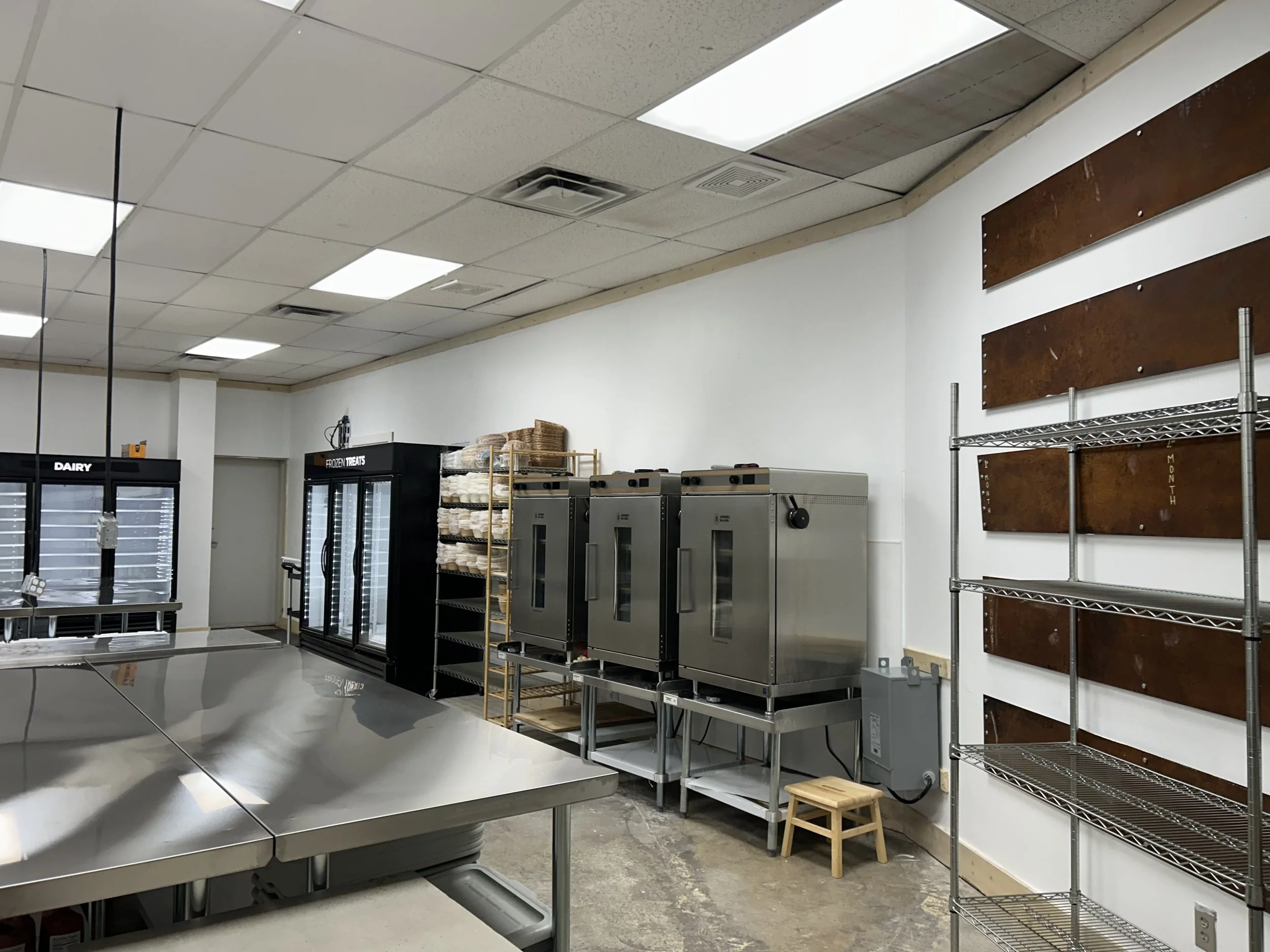 Equipment in the new 5000 square foot kitchen