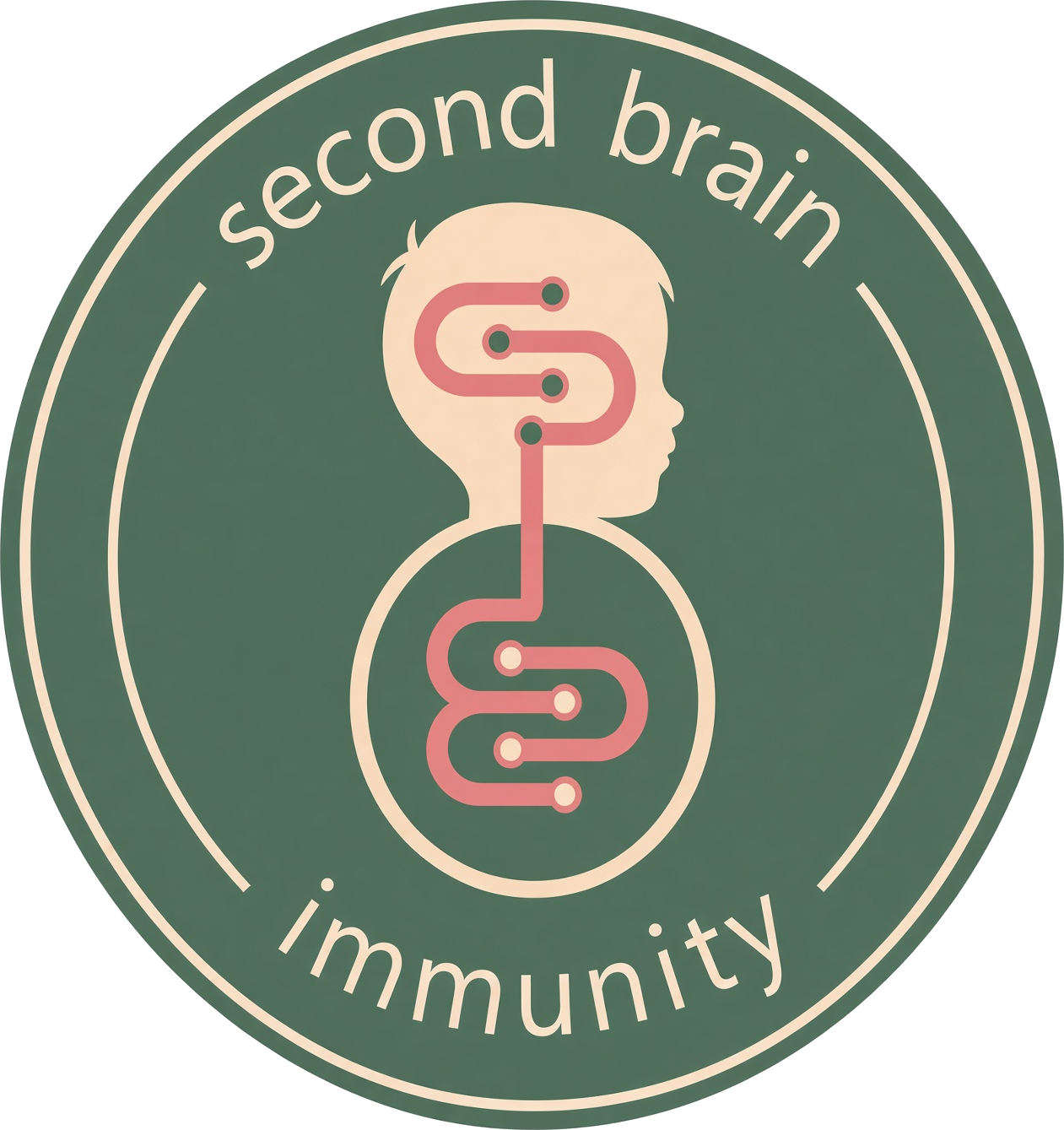 Child's drawing of the gut-brain connection