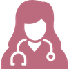 Icon - representing a female doctor