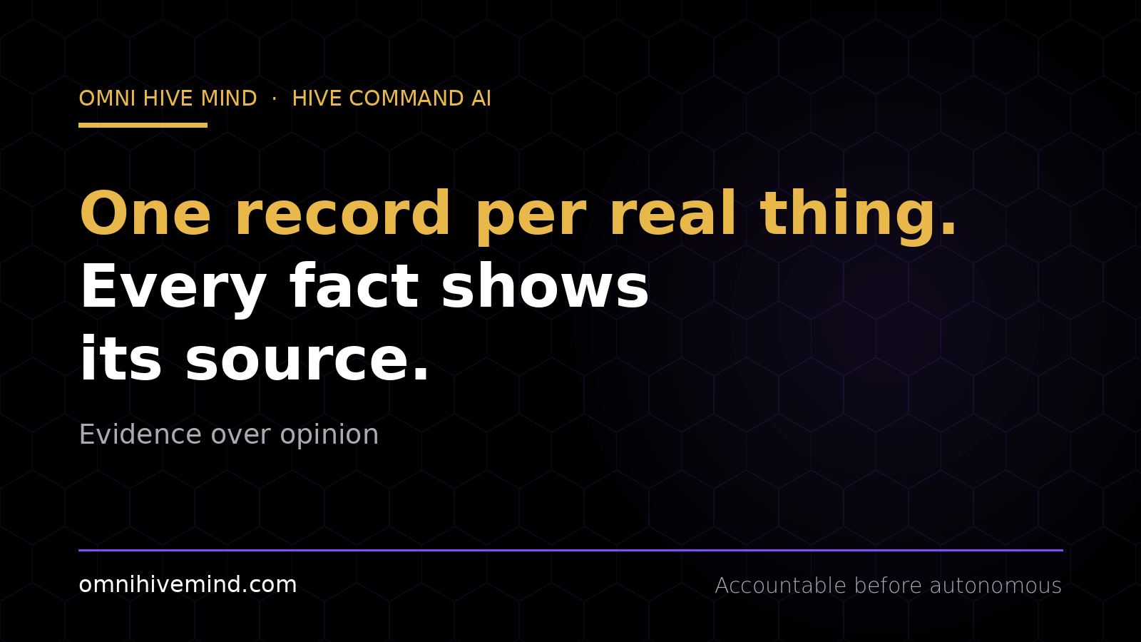 Evidence Over Opinion: What a Golden Record Actually Is