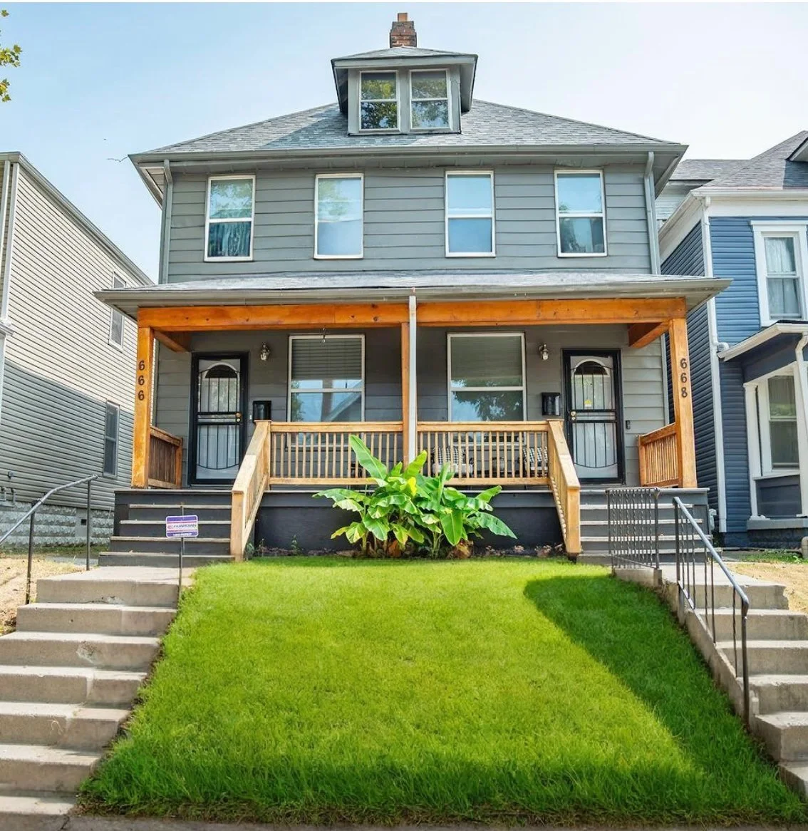 Renovated multifamily rental property in Columbus, Ohio.