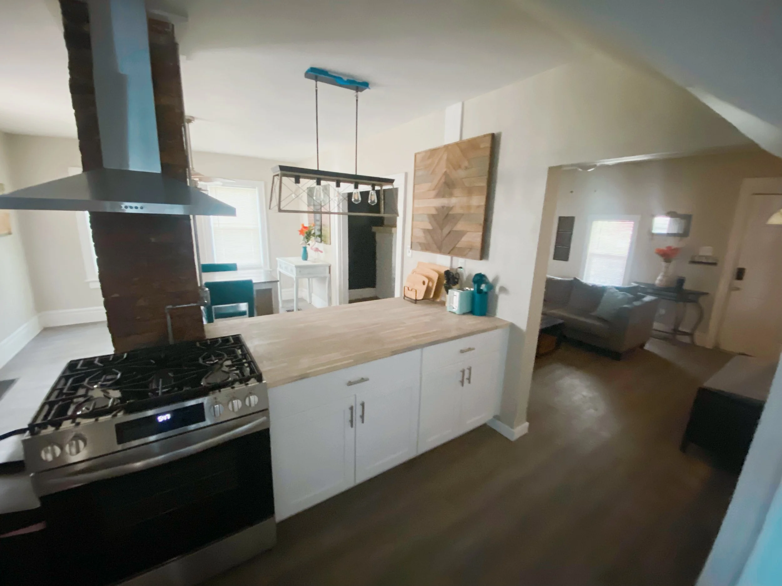 After renovation of a single-family furnished rental property in downtown Columbus, Ohio.