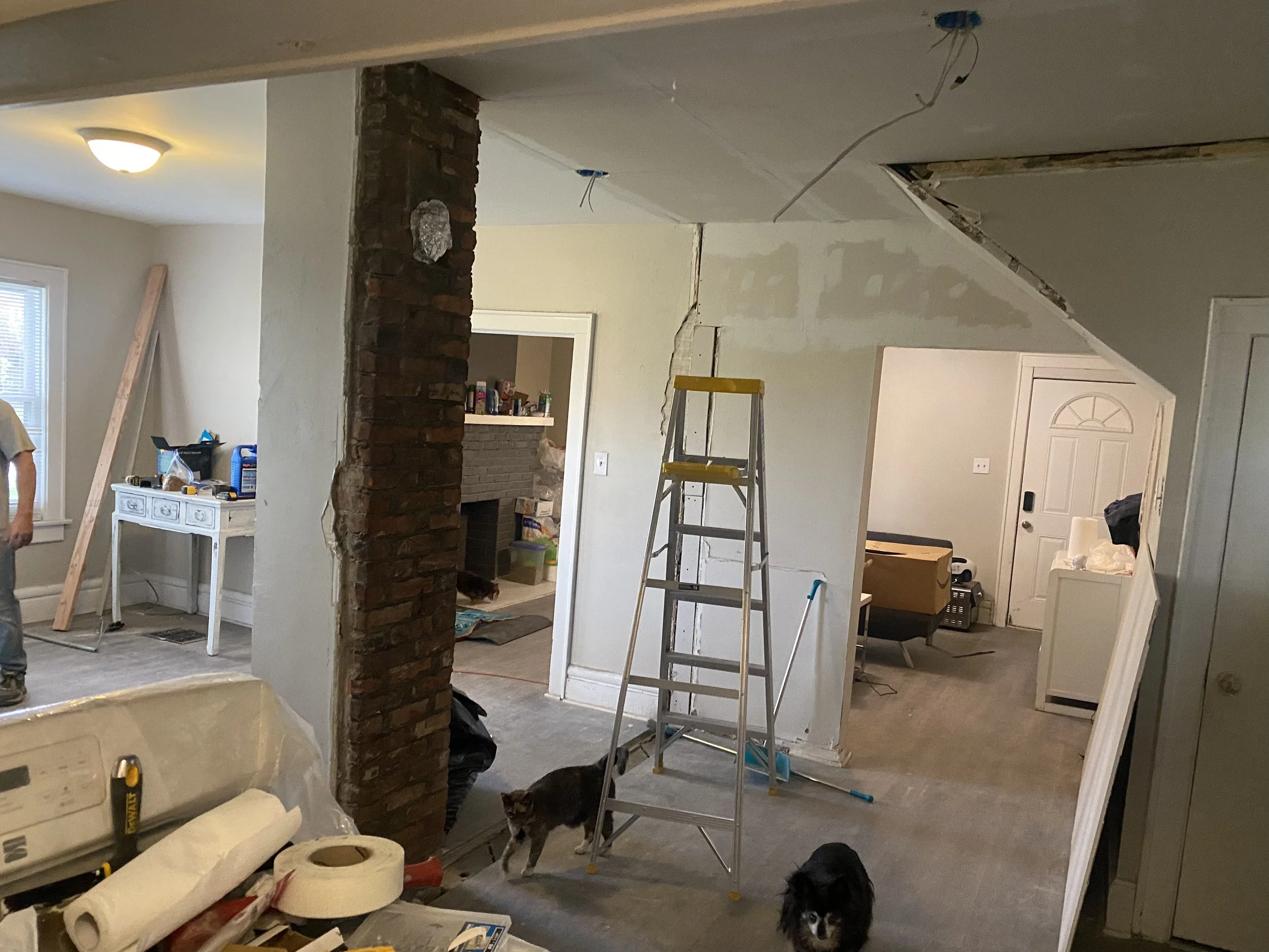 Before renovation of a single-family furnished rental property in downtown Columbus, Ohio.